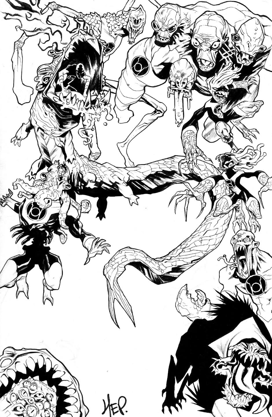 Scott Hepburn - Red Lanterns Futures End #1 3D Motion Cover