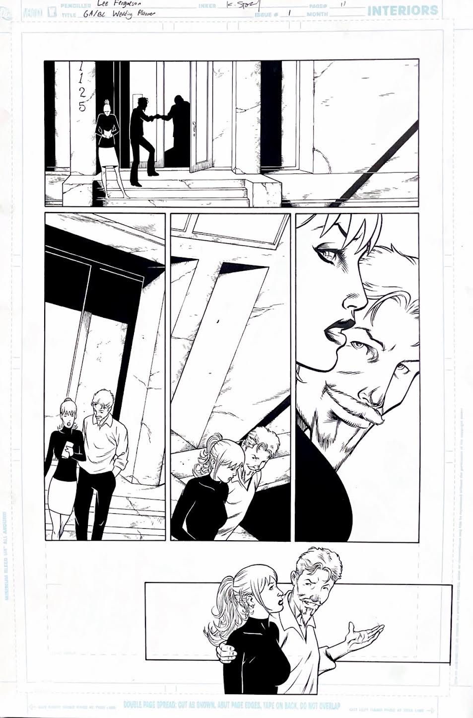 Lee Ferguson: GA/ Black Canary, Wedding Planer: Issue #1 - Page 11- Pencils by Lee Ferguson, inks by Karl Story