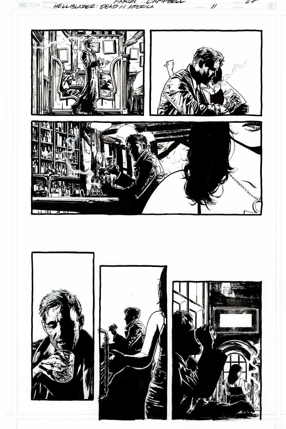 Aaron Campbell -  Hellblazer Dead in America 11 -  Page # 27