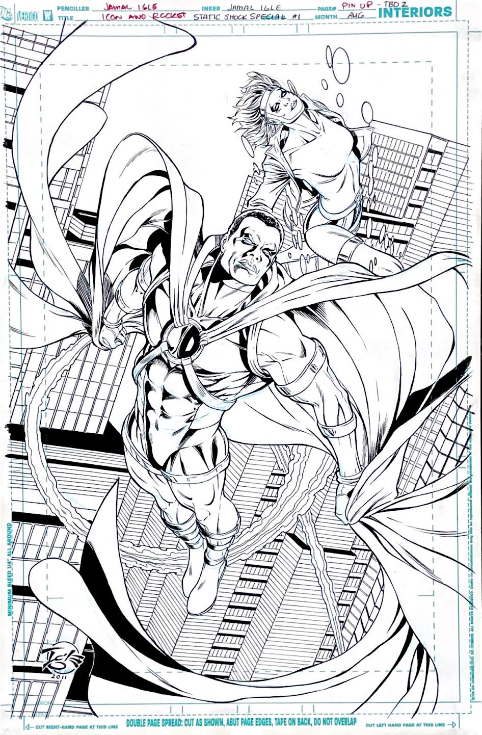 Jamal Igle- Icon and Rocket: Static Shock Special #1 - PIN UP
