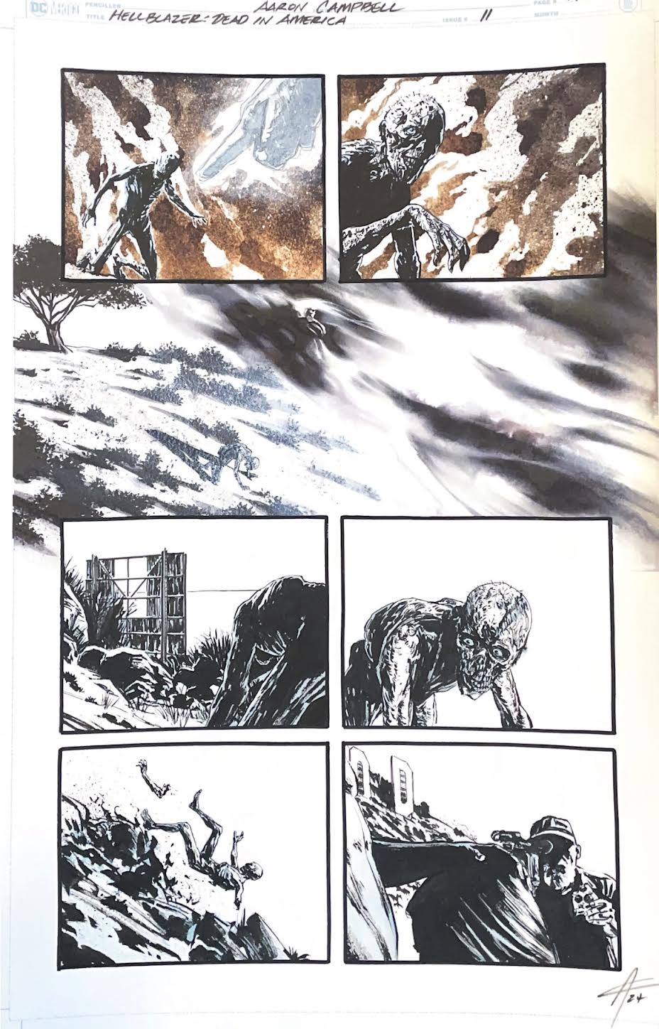 Aaron Campbell - Hellblazer : Dead in America Issue 11 - Page # 19