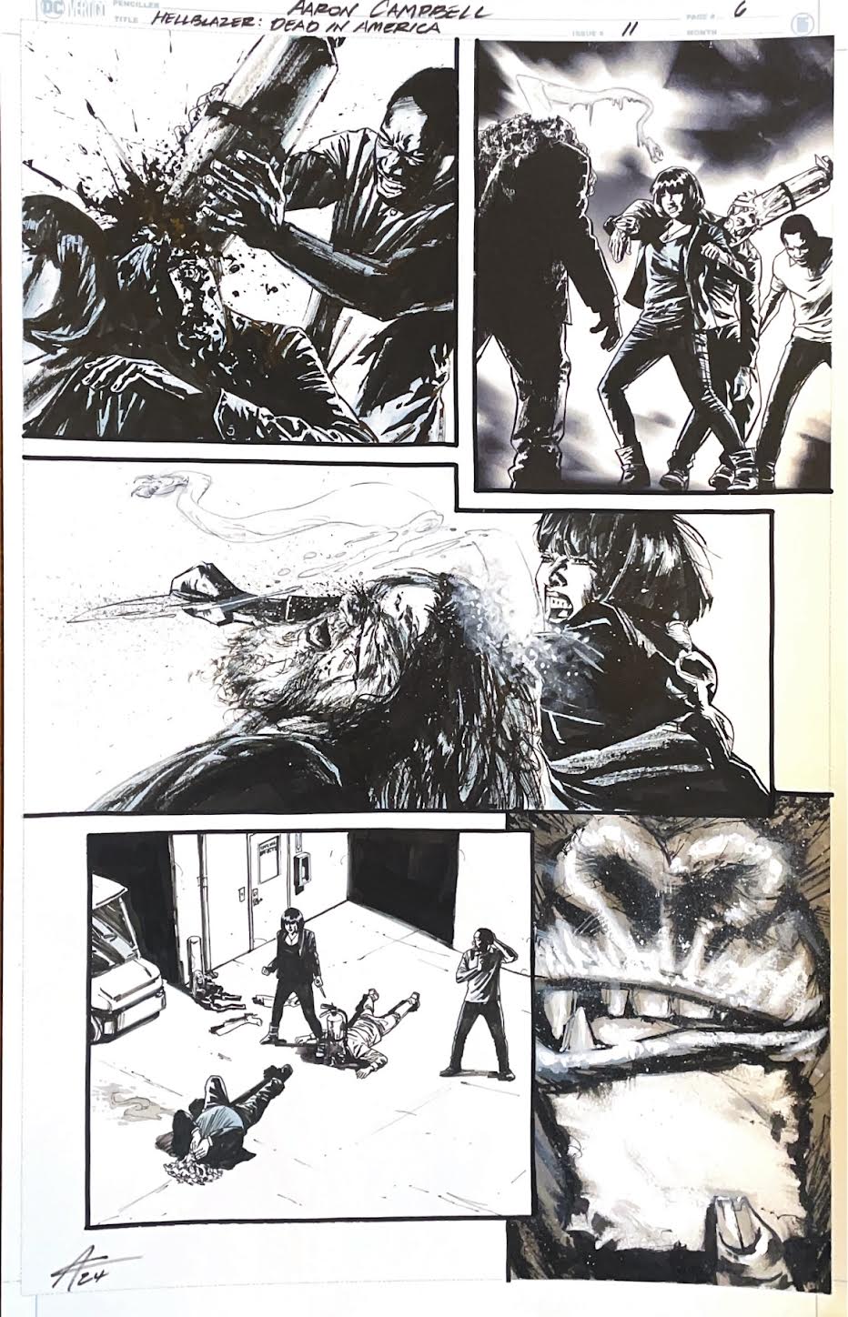 Aaron Campbell - Hellblazer : Dead in America Issue 11 - Page # 6