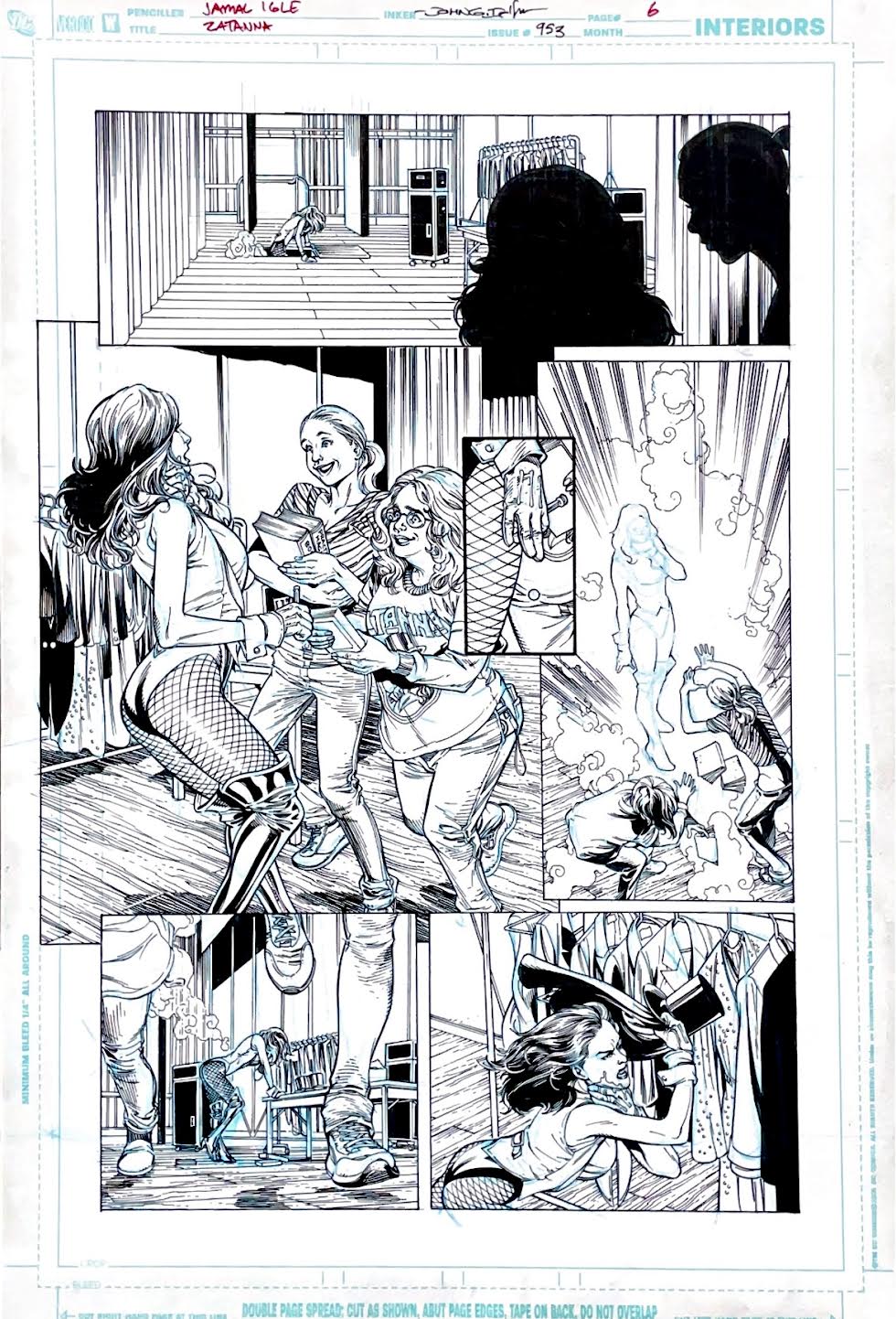 Jamal Igle- ZATANNA Issue 953 - Page 6 Pencils by Jamal Igle, inks by John Sibal