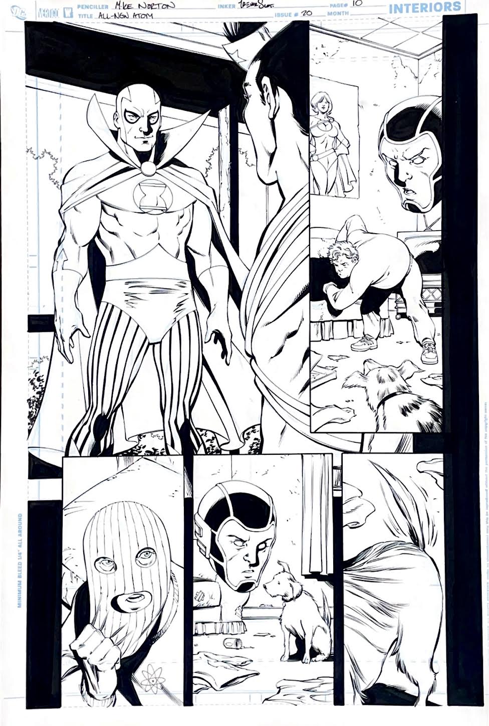 Mike Norton-The All New Atom -Issue 20 Page 10. Pencils by Mike Norton, inks by Trevor Scott
