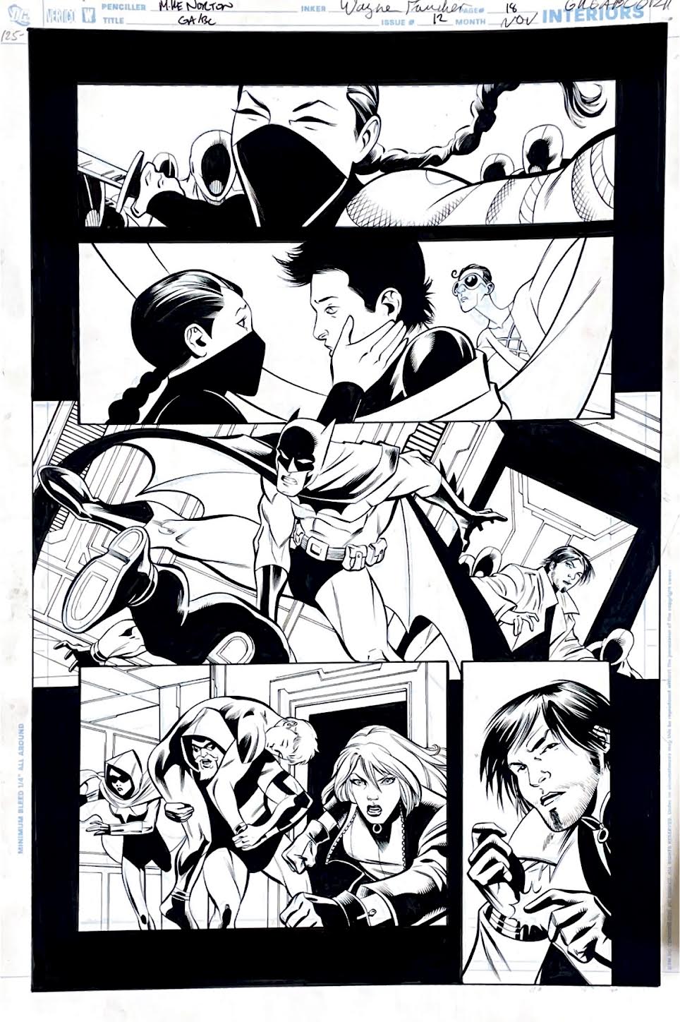 Mike Norton- Green Arrow & Black Canary / Issue 12 Page 18. Pencils by Mike Norton, inks by Wayne Faucher