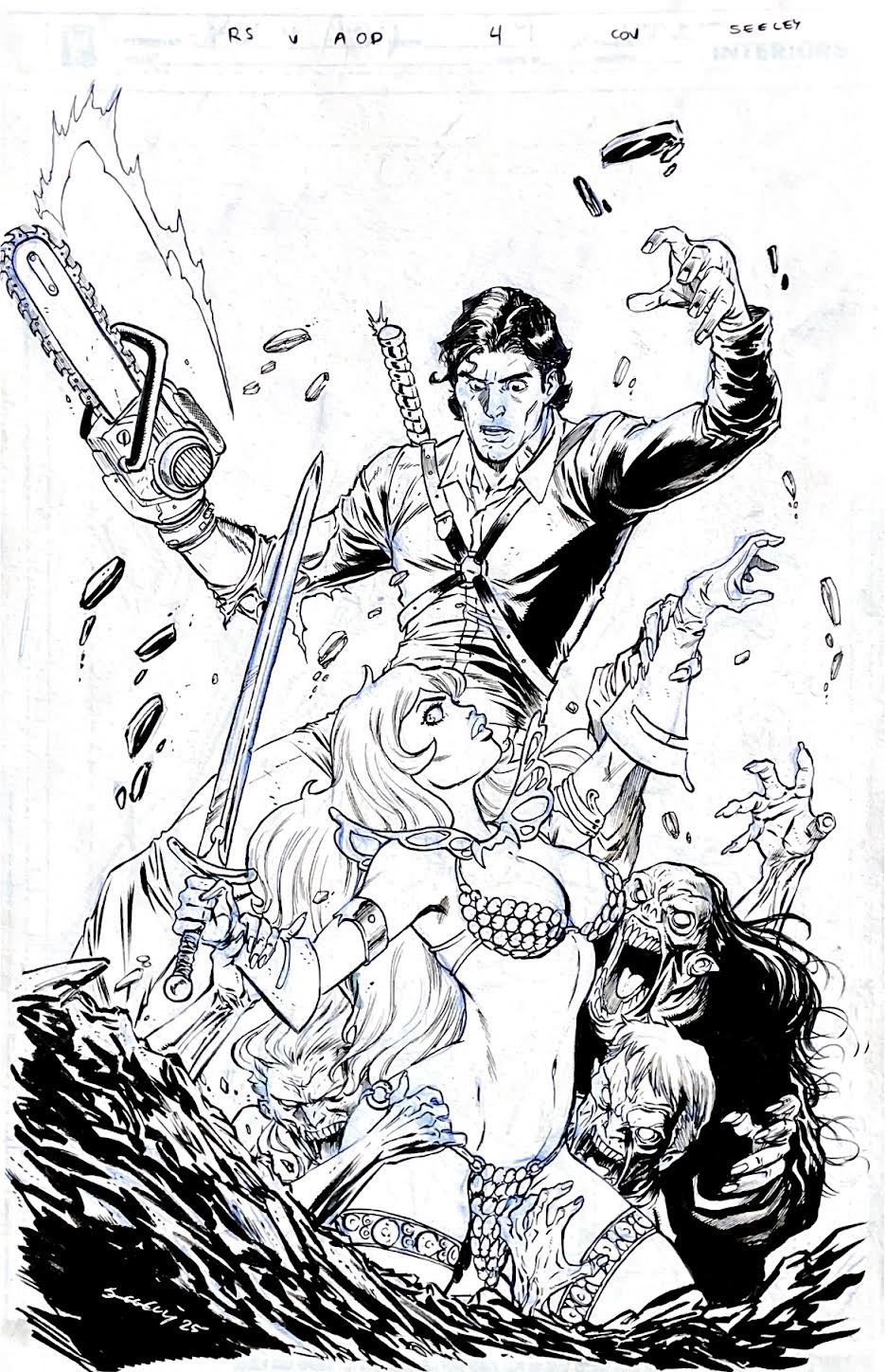 Tim Seeley - Red Sonja VS The Army of Darkness / Cover