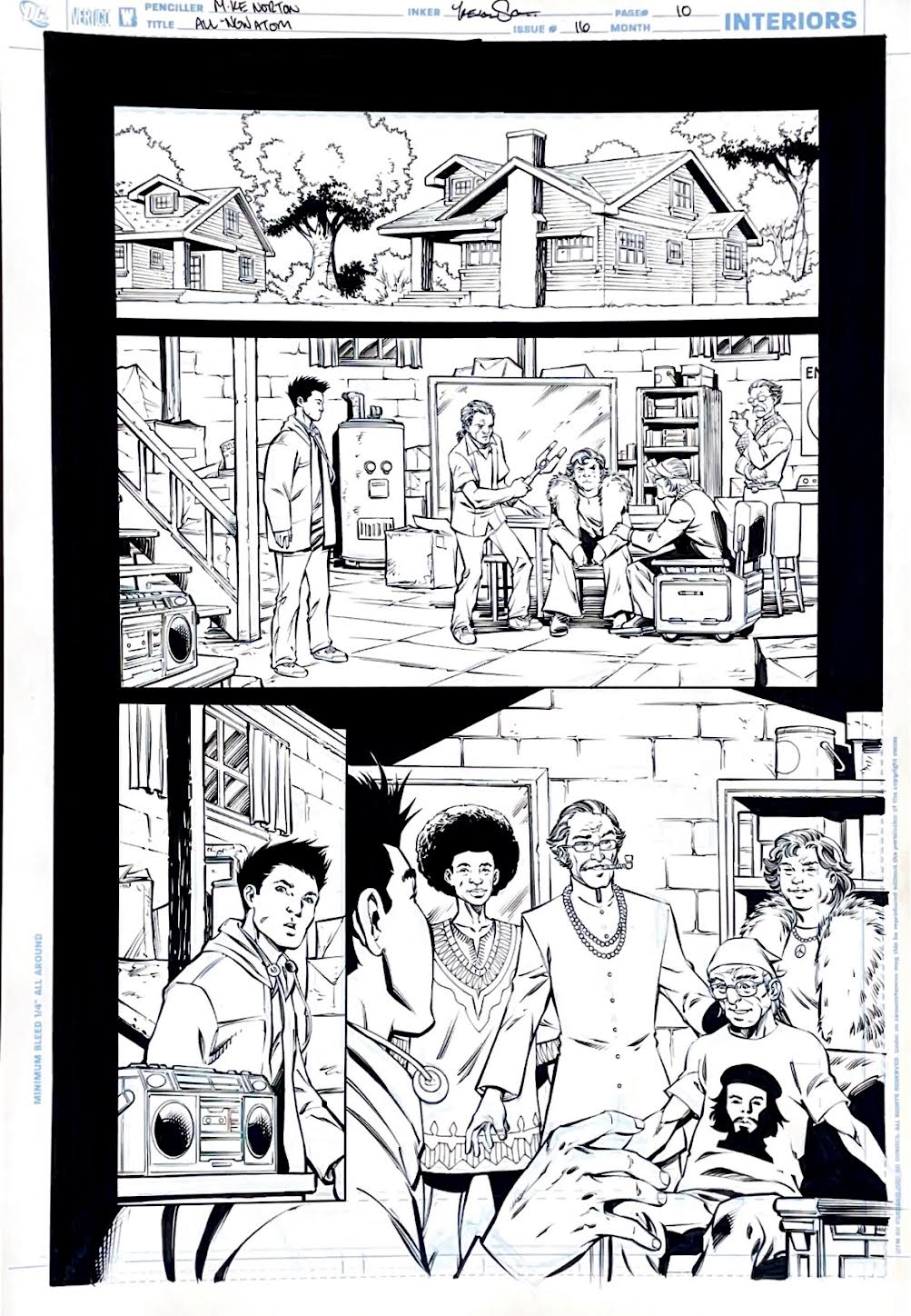 Mike Norton-The All New Atom -Issue 16 Page 10. Pencils by Mike Norton, inks by Trevor Scott