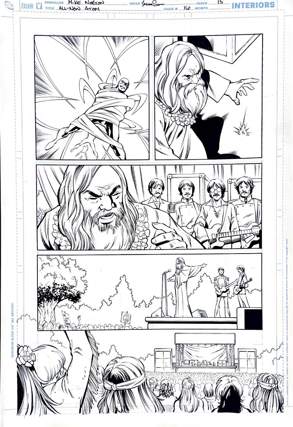 Mike Norton-The All New Atom -Issue 16 Page 15. Pencils by Mike Norton, inks by Trevor Scott