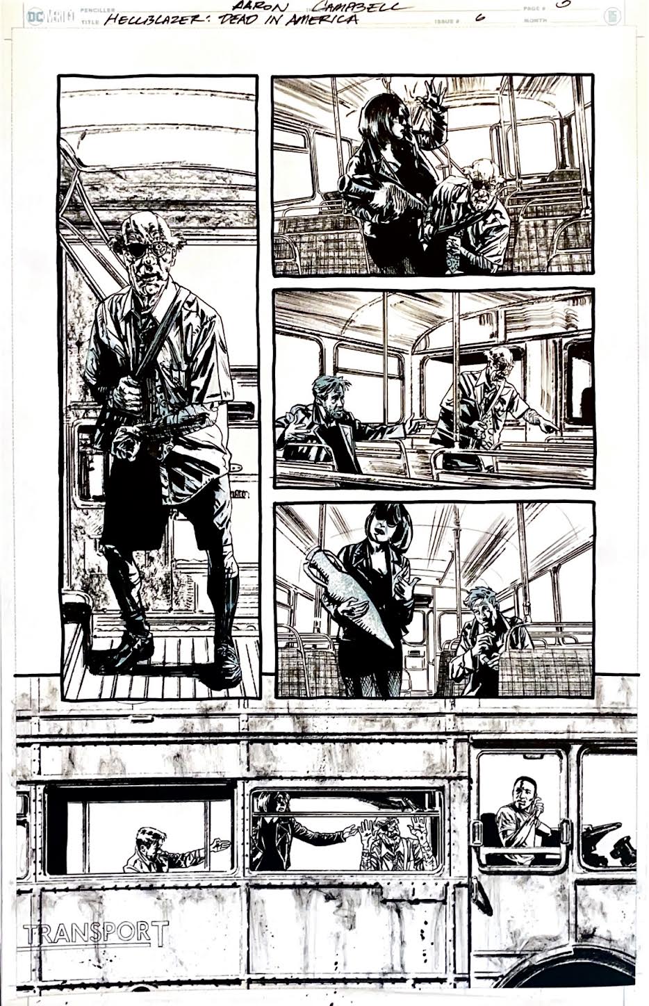 Aaron Campbell - Hellblazer: Dead in America Issue 6 - Page #5