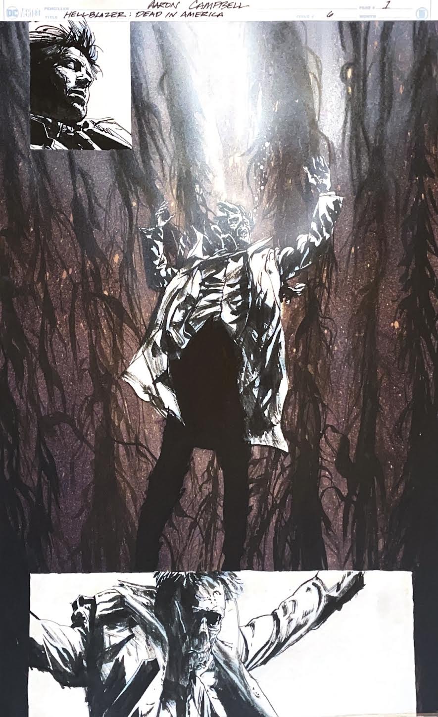 Aaron Campbell - Hellblazer: Dead in America Issue 6 - Page #1