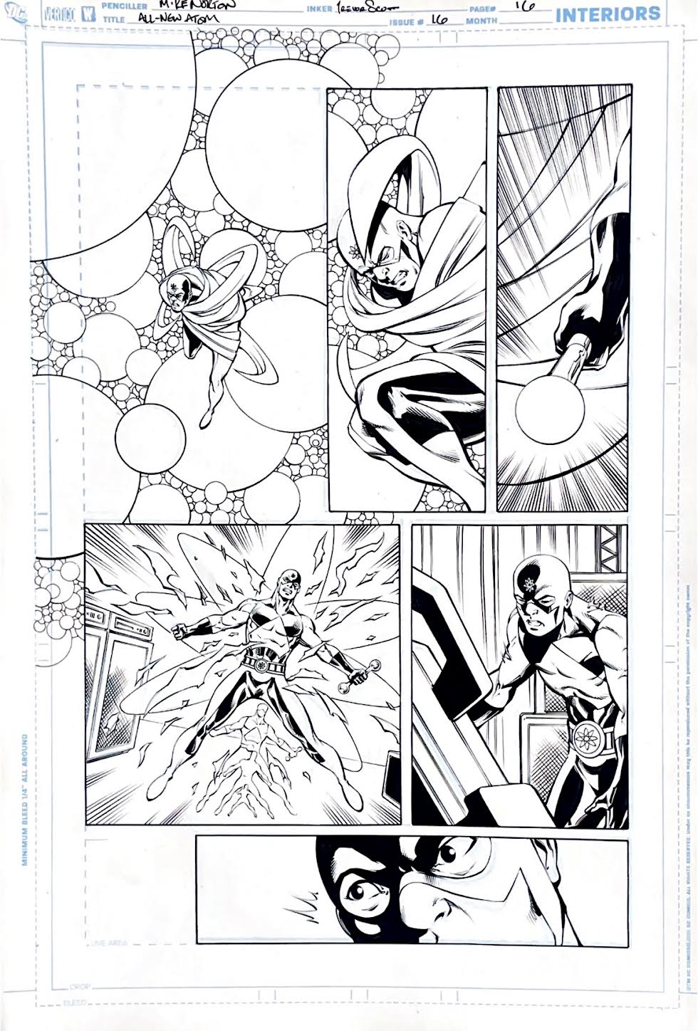 Mike Norton-The All New Atom -Issue 16 Page 16. Pencils by Mike Norton, inks by Trevor Scott