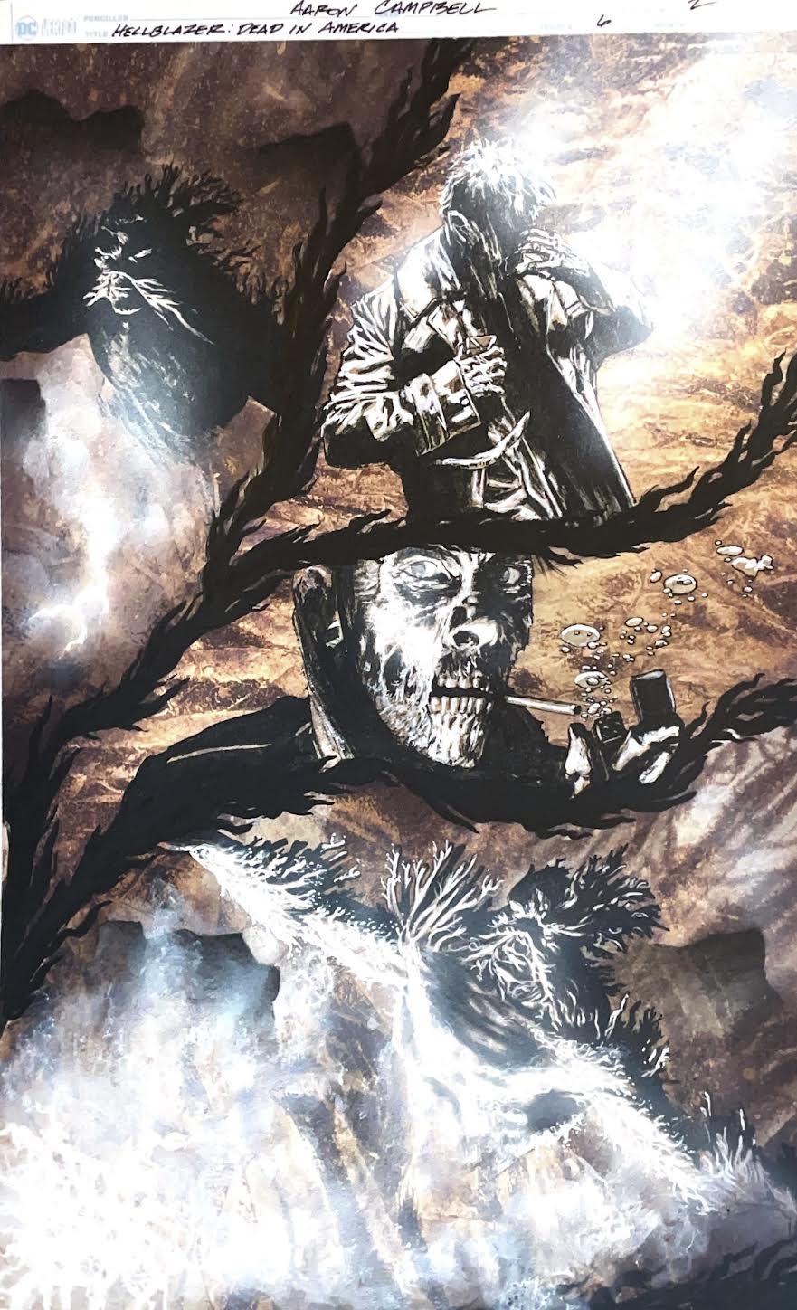 Aaron Campbell - Hellblazer: Dead in America Issue 6 - Page #2