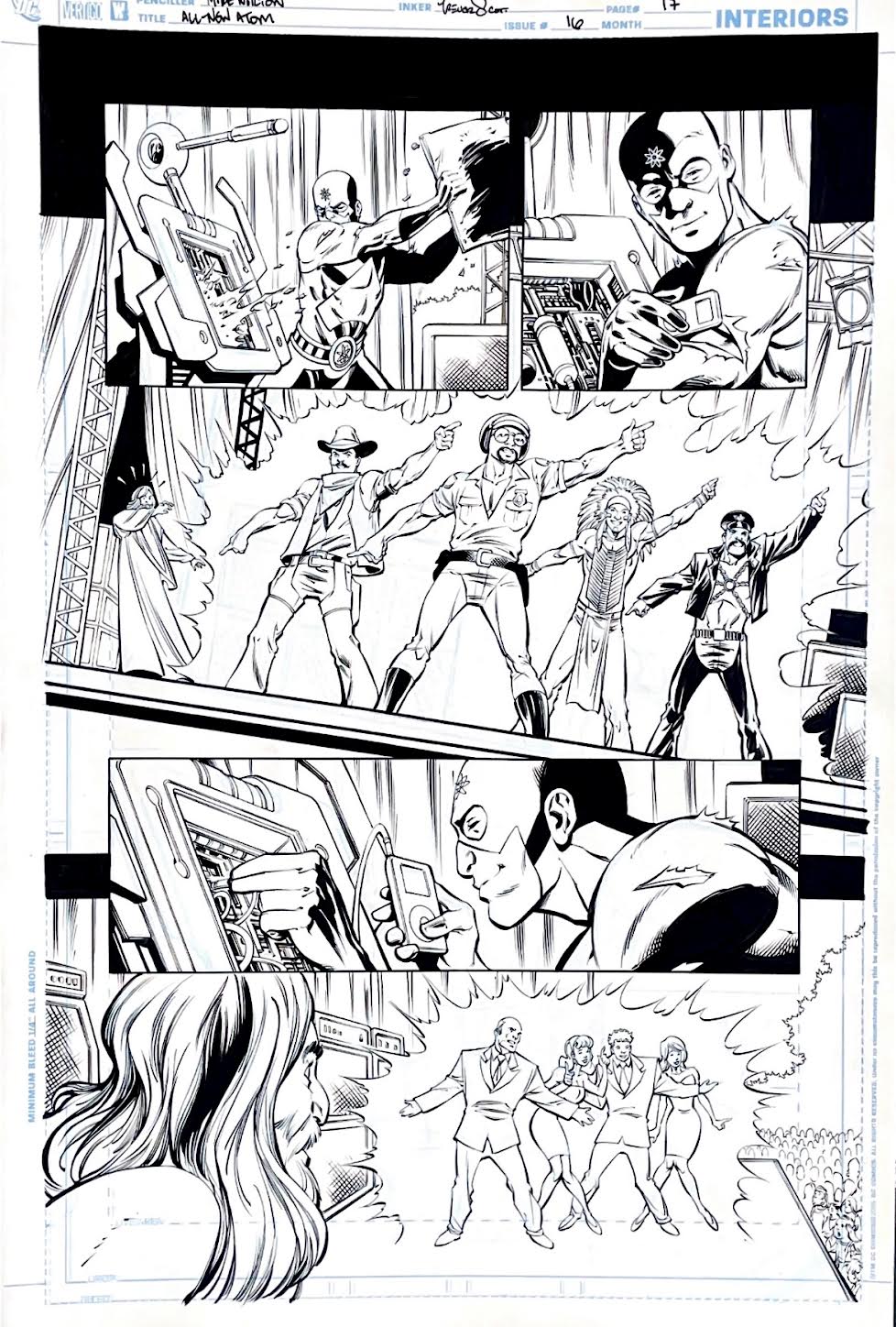 Mike Norton-The All New Atom -Issue 16 Page 17. Pencils by Mike Norton, inks by Trevor Scott