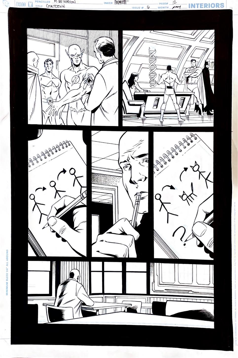 Mike Norton- COUNTDOWN -Issue 6 Page 12. Pencils by Mike Norton, inks by Jimmy Palmiotti