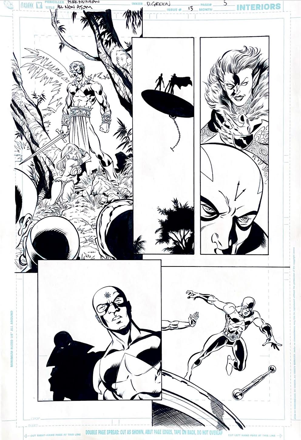 Mike Norton-The All New Atom -Issue 13 Page 5. Pencils by Mike Norton, inks by Dan Green