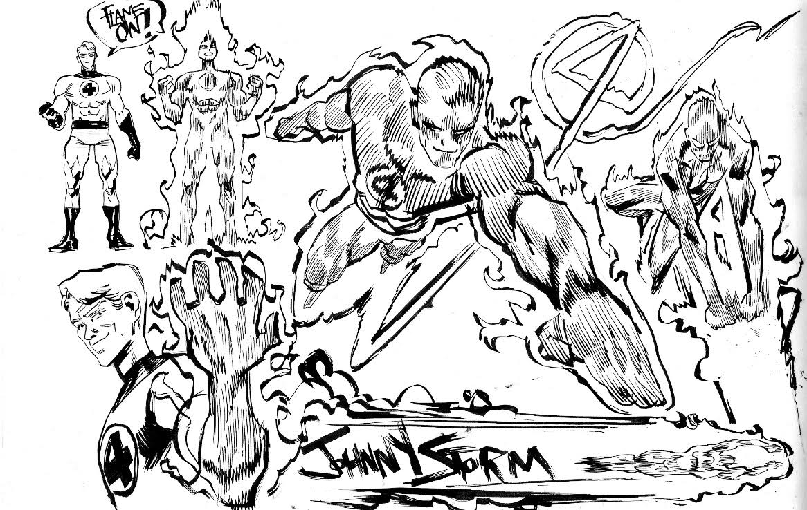 Scott Hepburn - Fantastic Four / Character page. Human Torch