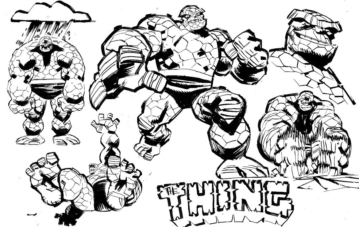 Scott Hepburn - Fantastic Four / Character page. THING.