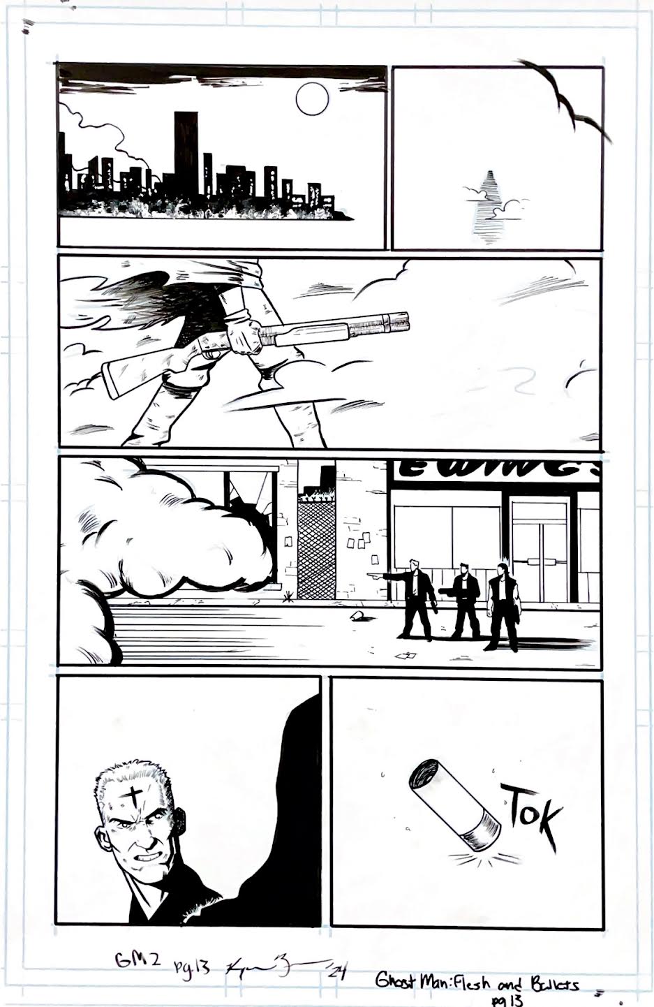 Raymar Brunson - Ghost Man: Flesh and Bullets- Issue #2 Page # 13