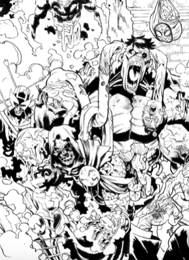 Scott Hepburn - Marvel Zombies: Red Band #2. Variant Cover
