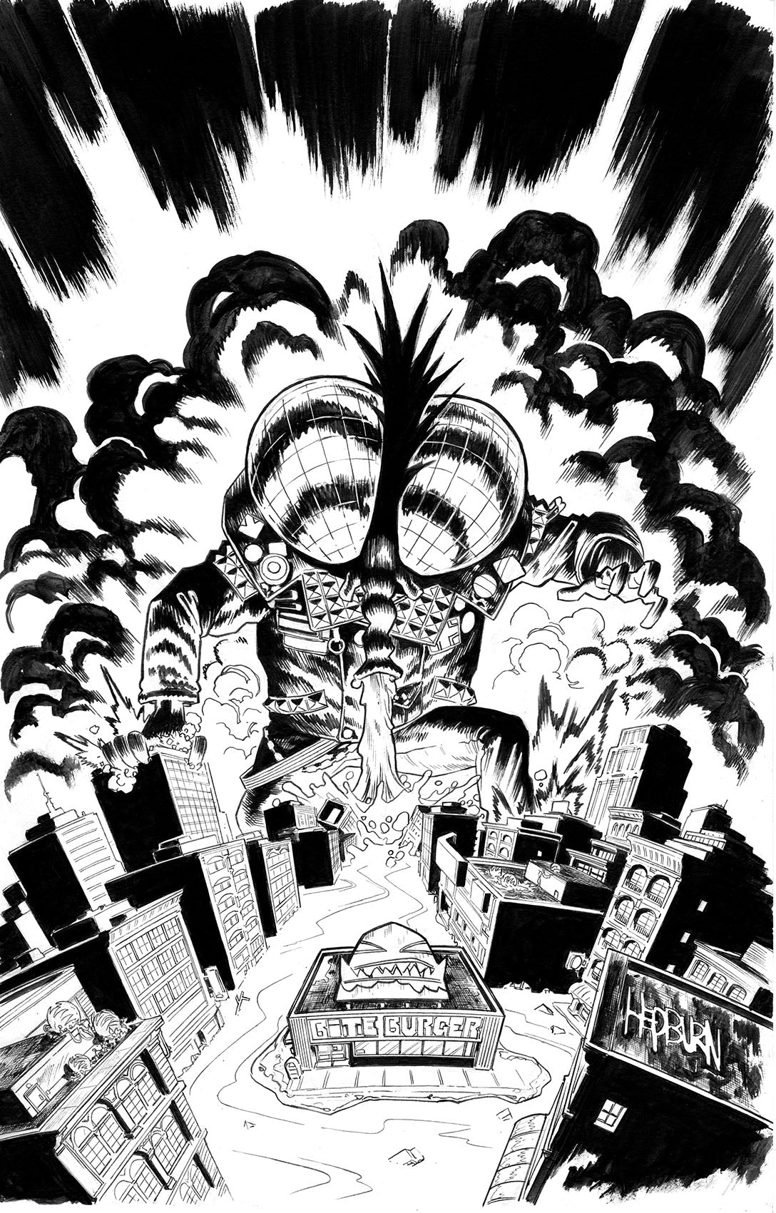 Scott Hepburn - MINOR THREATS: BARFLY #4 Cover