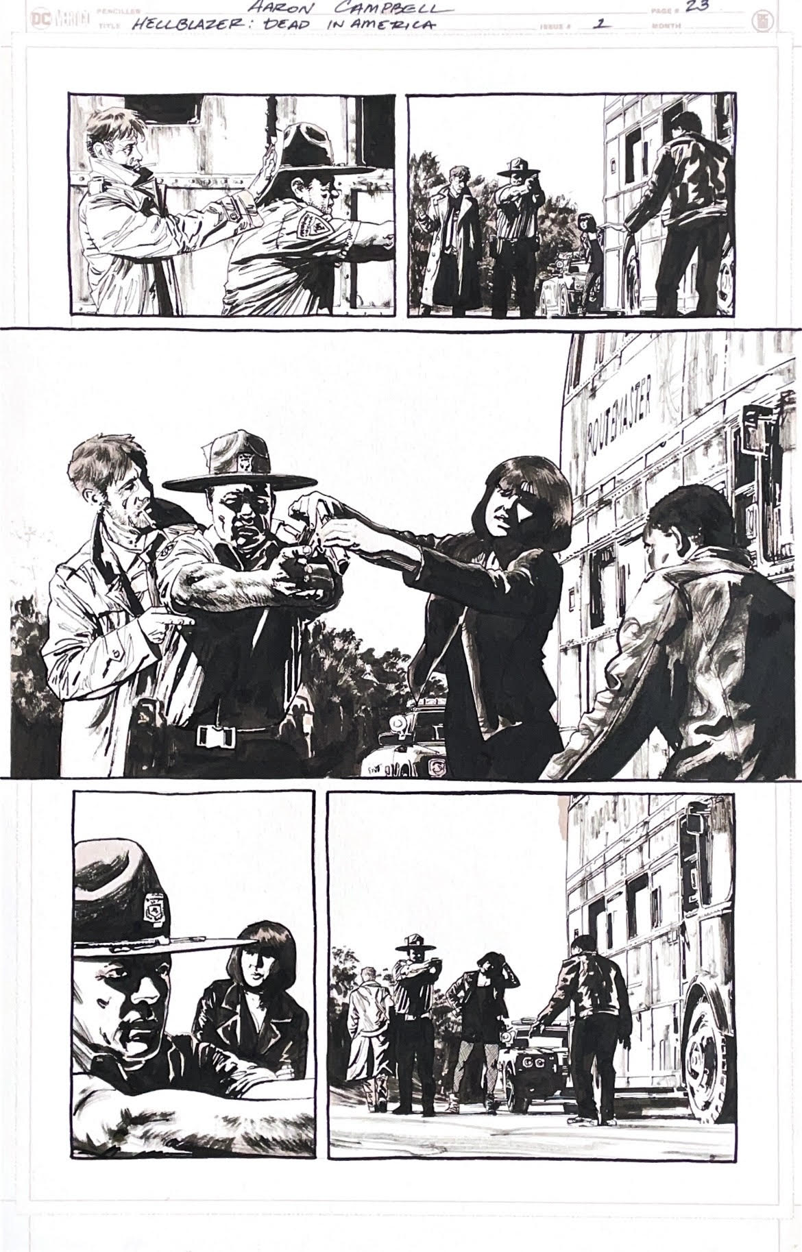 Aaron Campbell - Hellblazer: Dead in America Issue 1 - Page #23