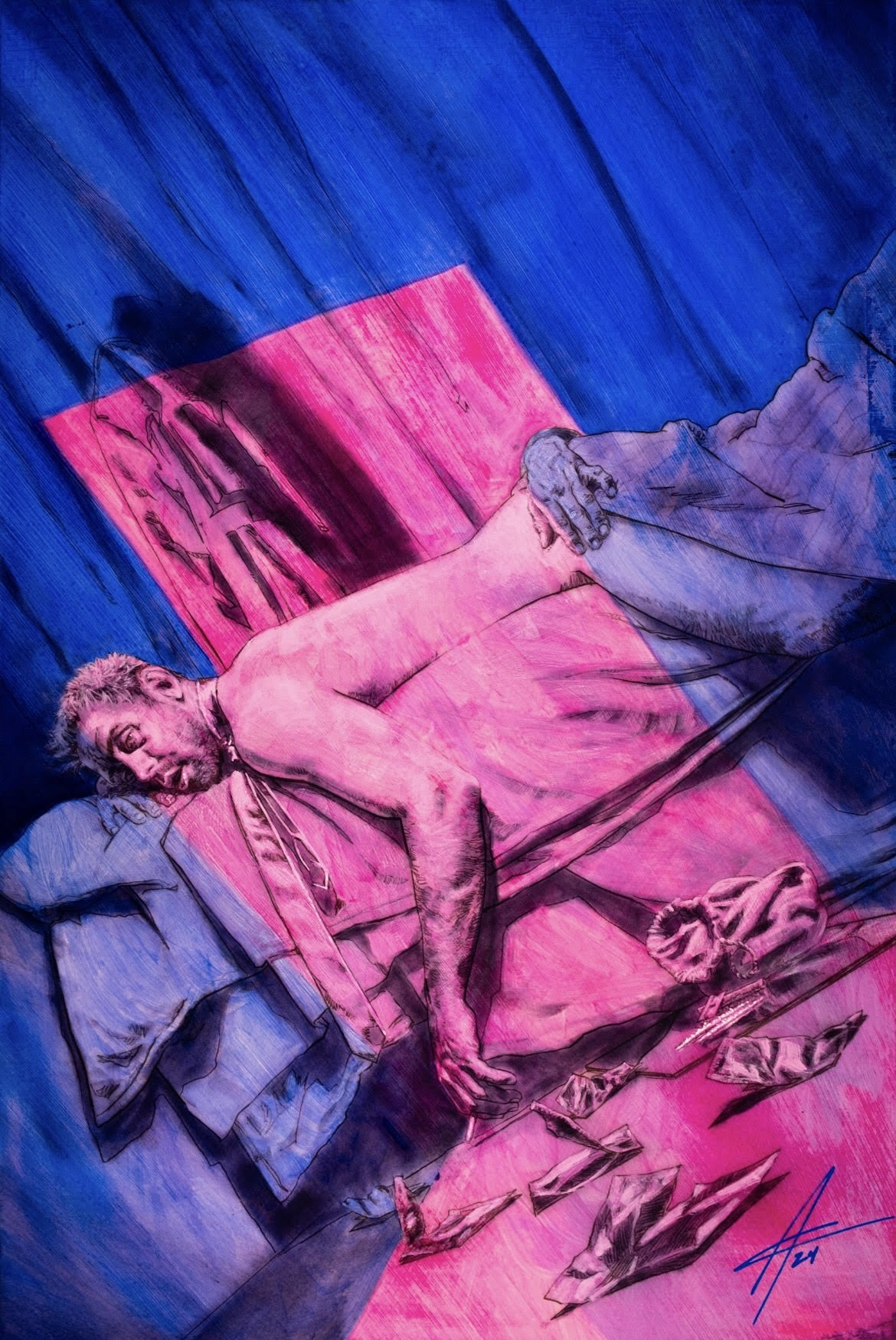 Aaron Campbell - John Constantine, Hellblazer: Dead in America 7 - (Of 11) Cover