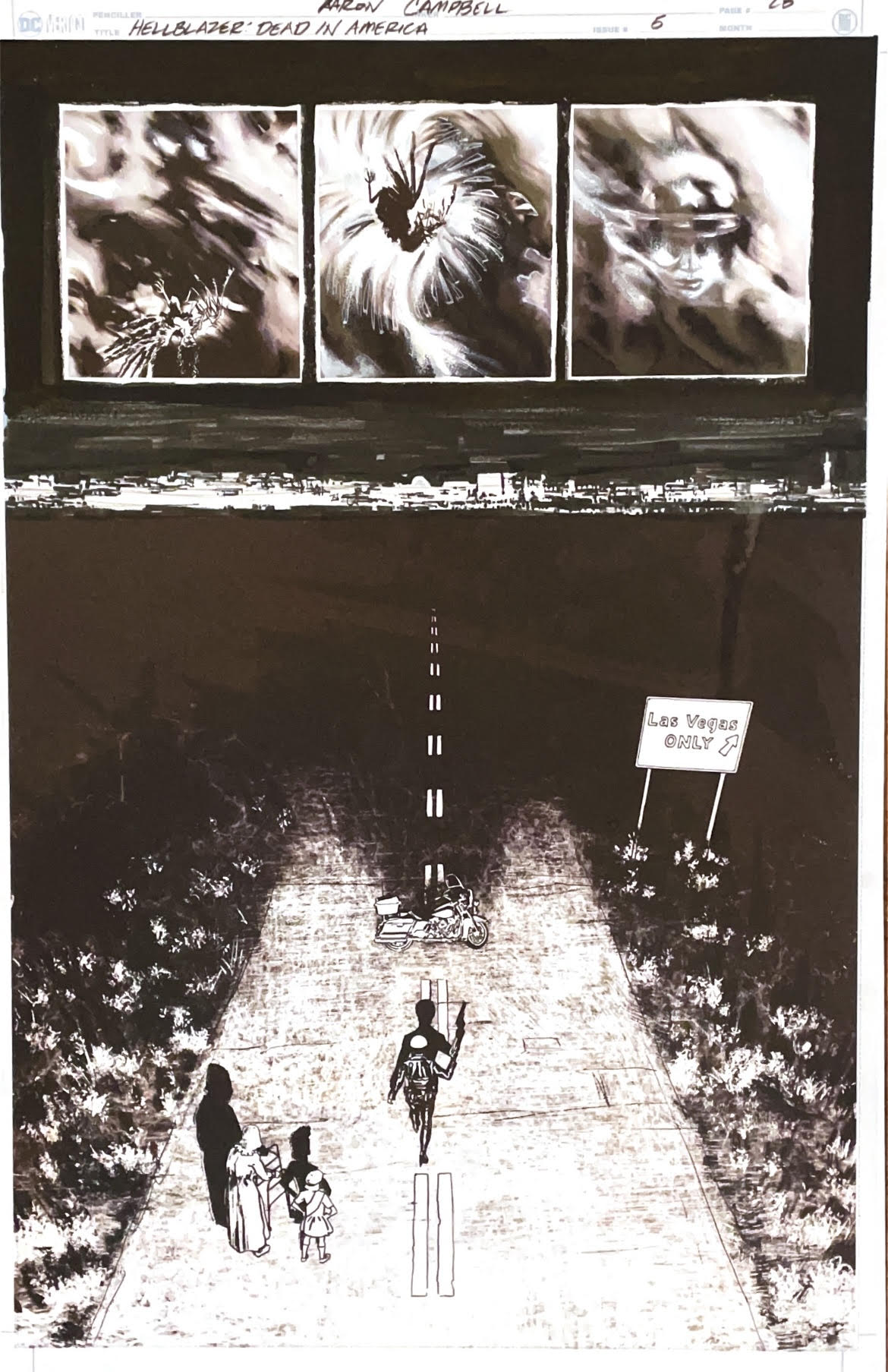 Aaron Campbell - Hellblazer: Dead in America Issue 5 - Page # 28