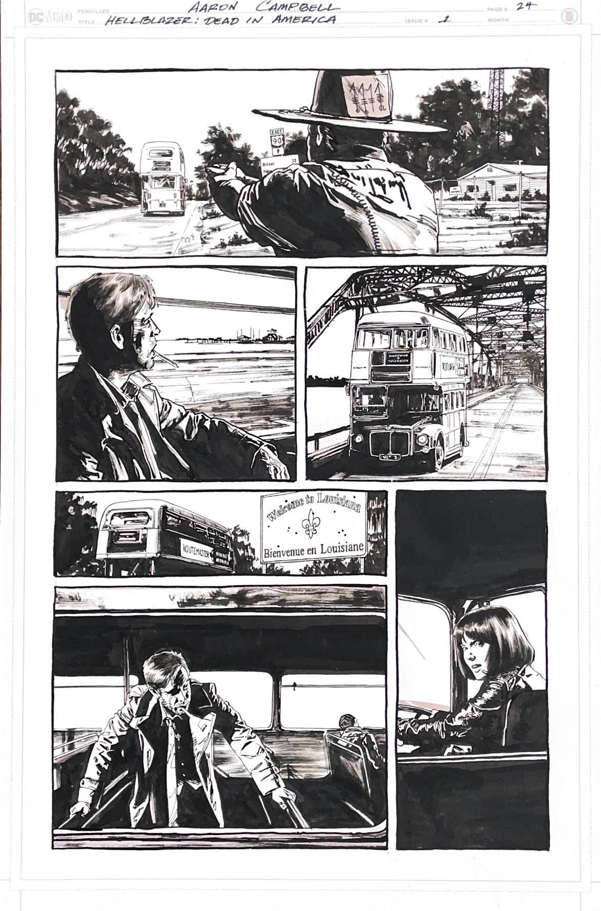 Aaron Campbell - Hellblazer: Dead in America Issue 1 - Page #24