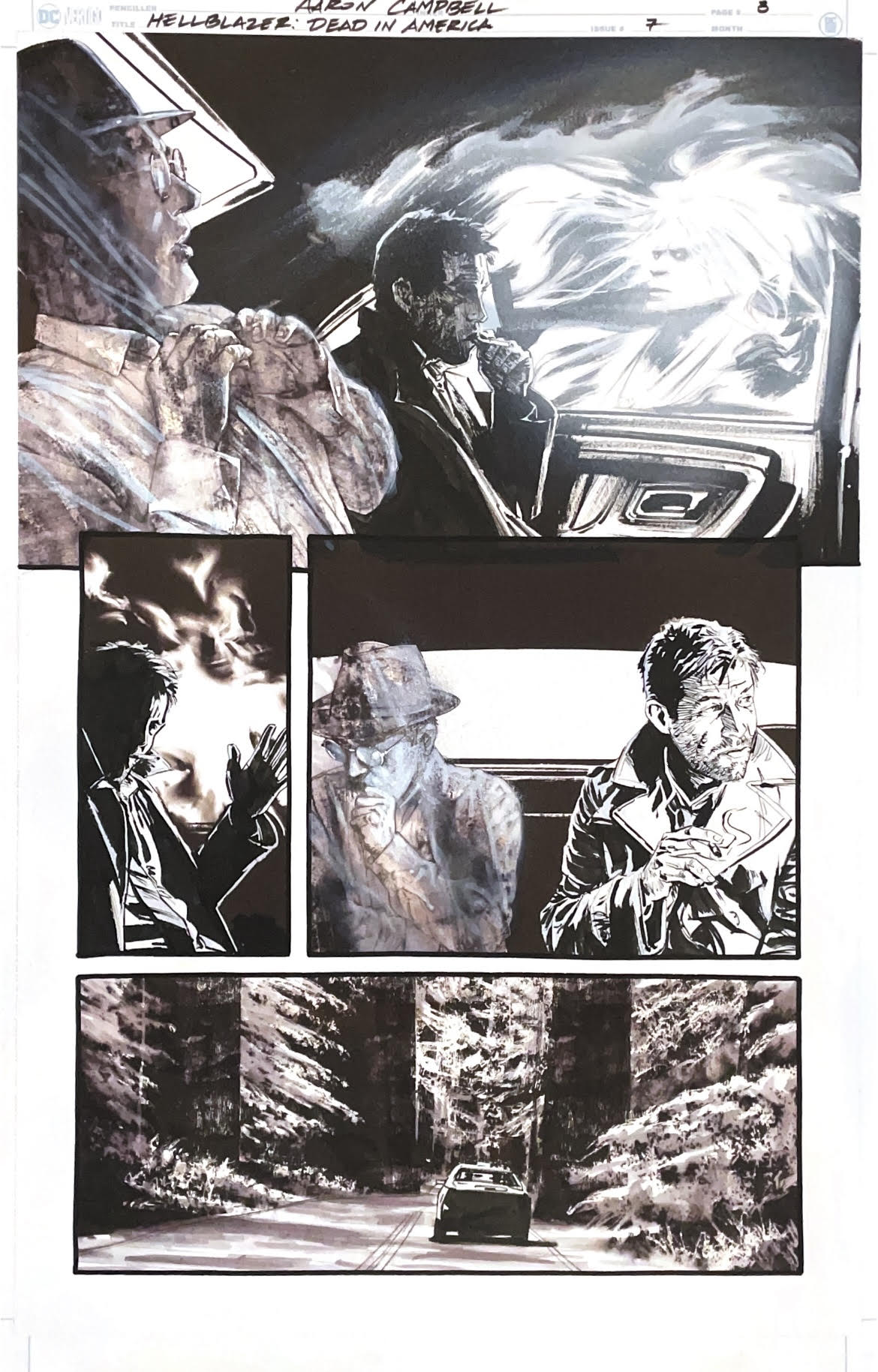 Aaron Campbell - Hellblazer: Dead in America Issue 7 - Page # 8