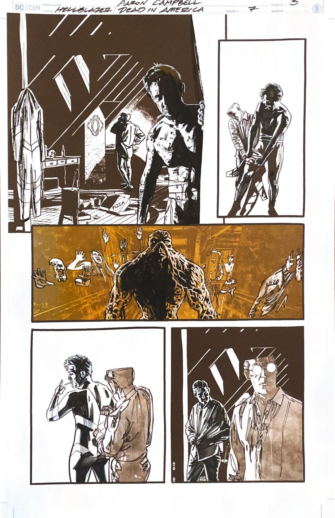 Aaron Campbell - Hellblazer: Dead in America Issue 7 - Page # 3