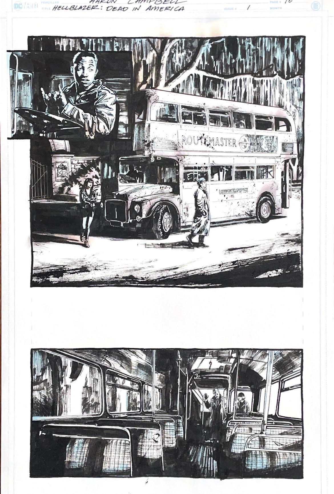 Aaron Campbell - Hellblazer: Dead in America Issue 1 - Page #10