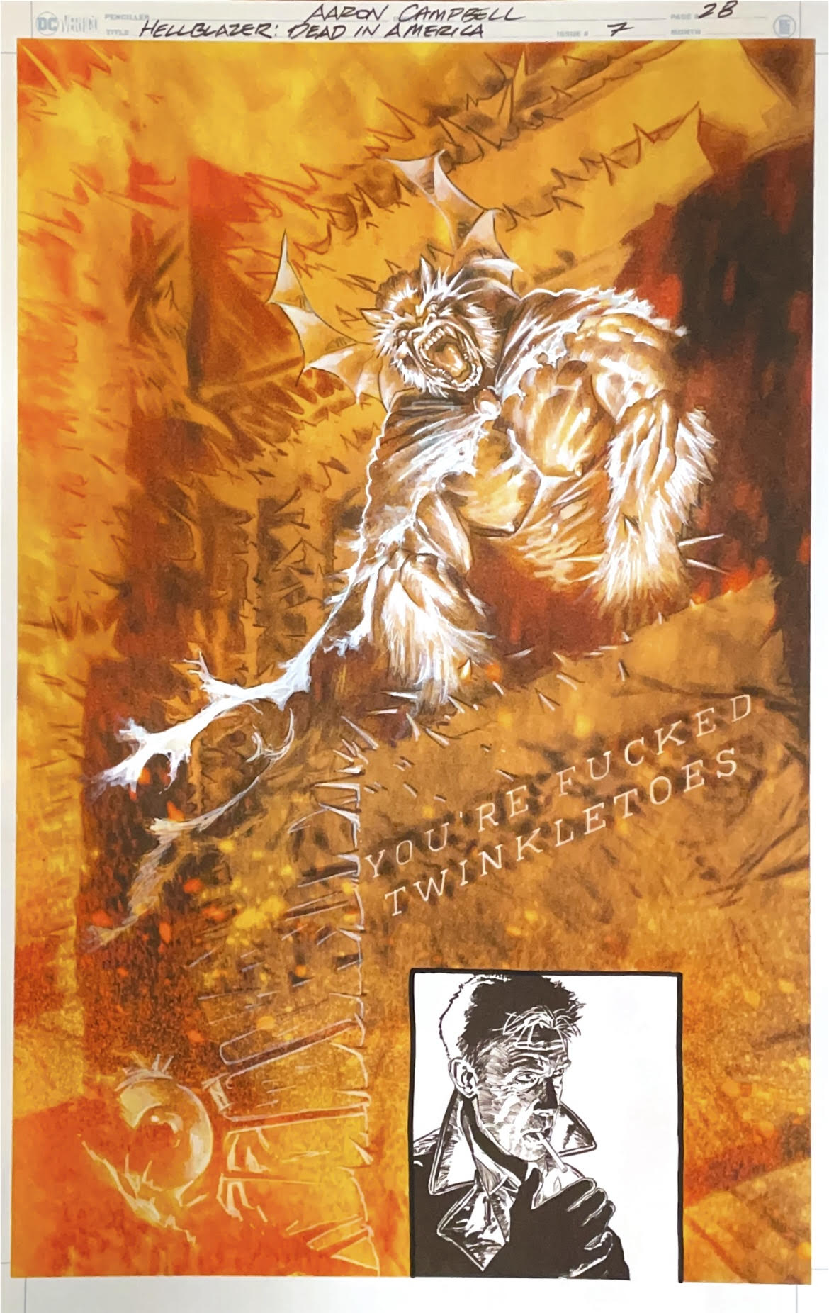 Aaron Campbell - Hellblazer: Dead in America Issue 7 - Page # 28