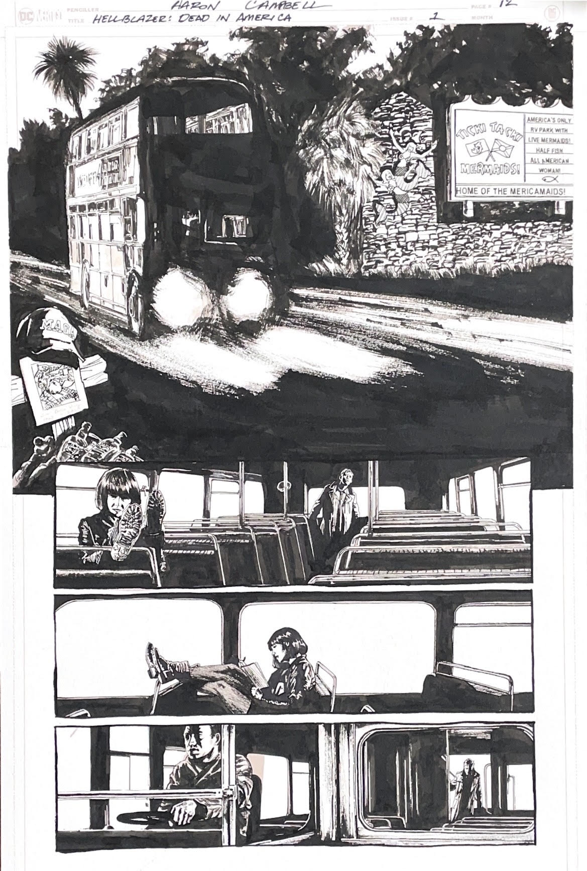 Aaron Campbell - Hellblazer: Dead in America Issue 1 - Page #12