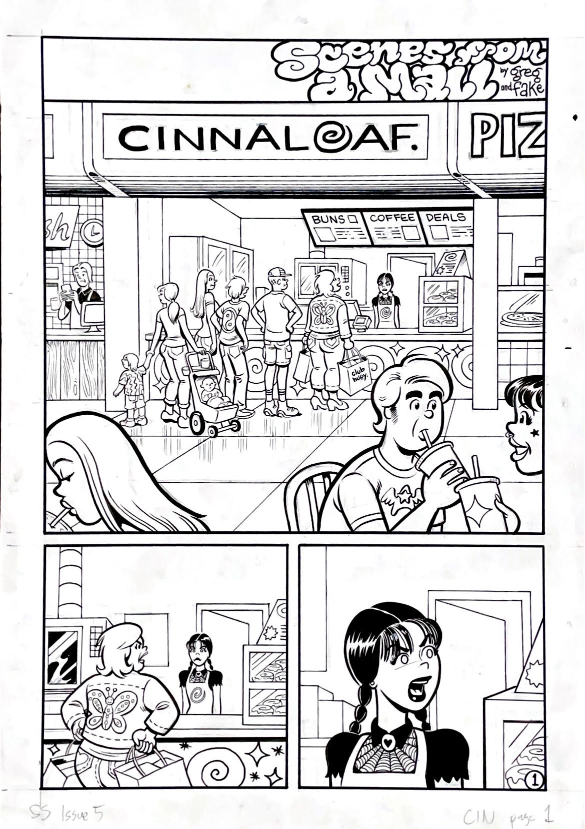 Greg & Fake - Santos Sisters #5 - "Cin" Page 1