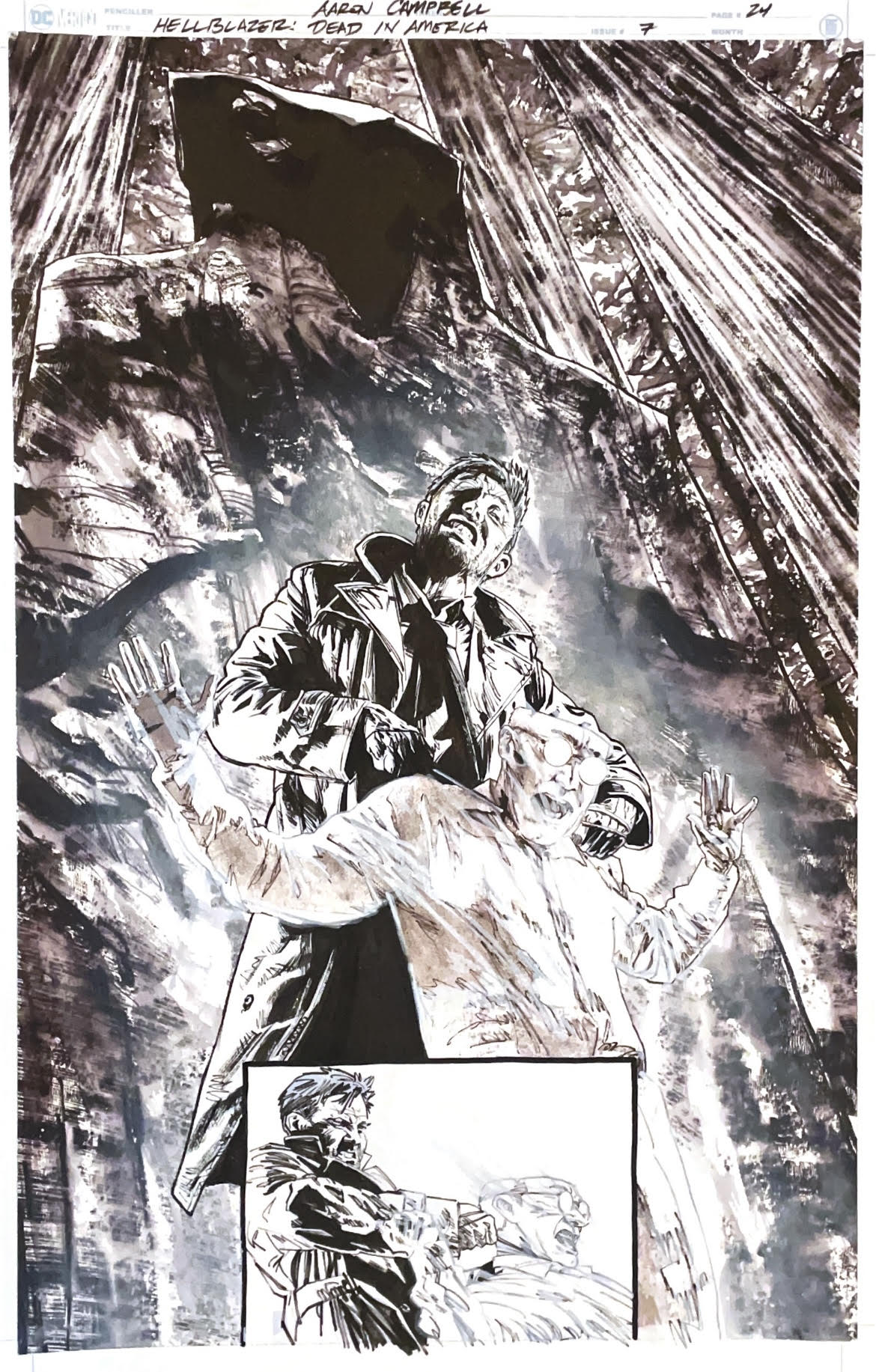 Aaron Campbell - Hellblazer: Dead in America Issue 7 - Page # 24
