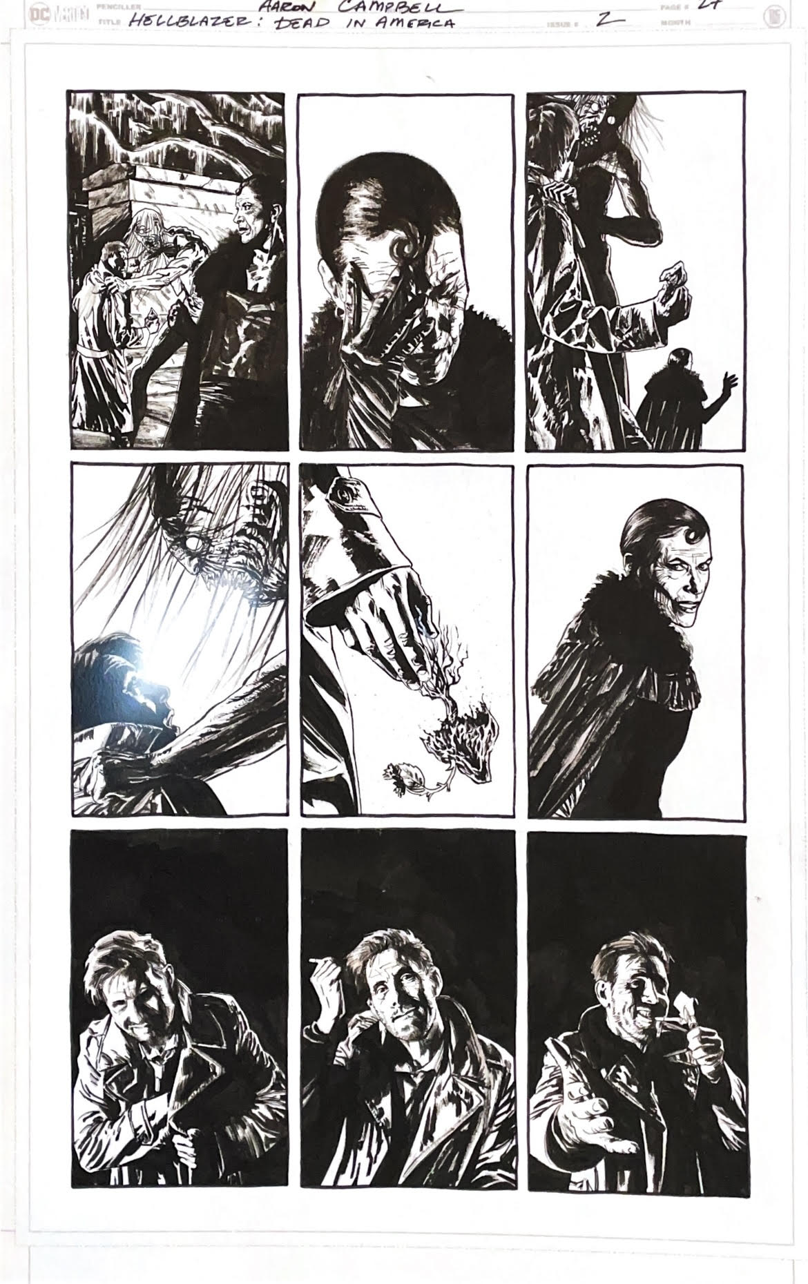 Aaron Campbell - Hellblazer: Dead in America Issue 2 - Page #22