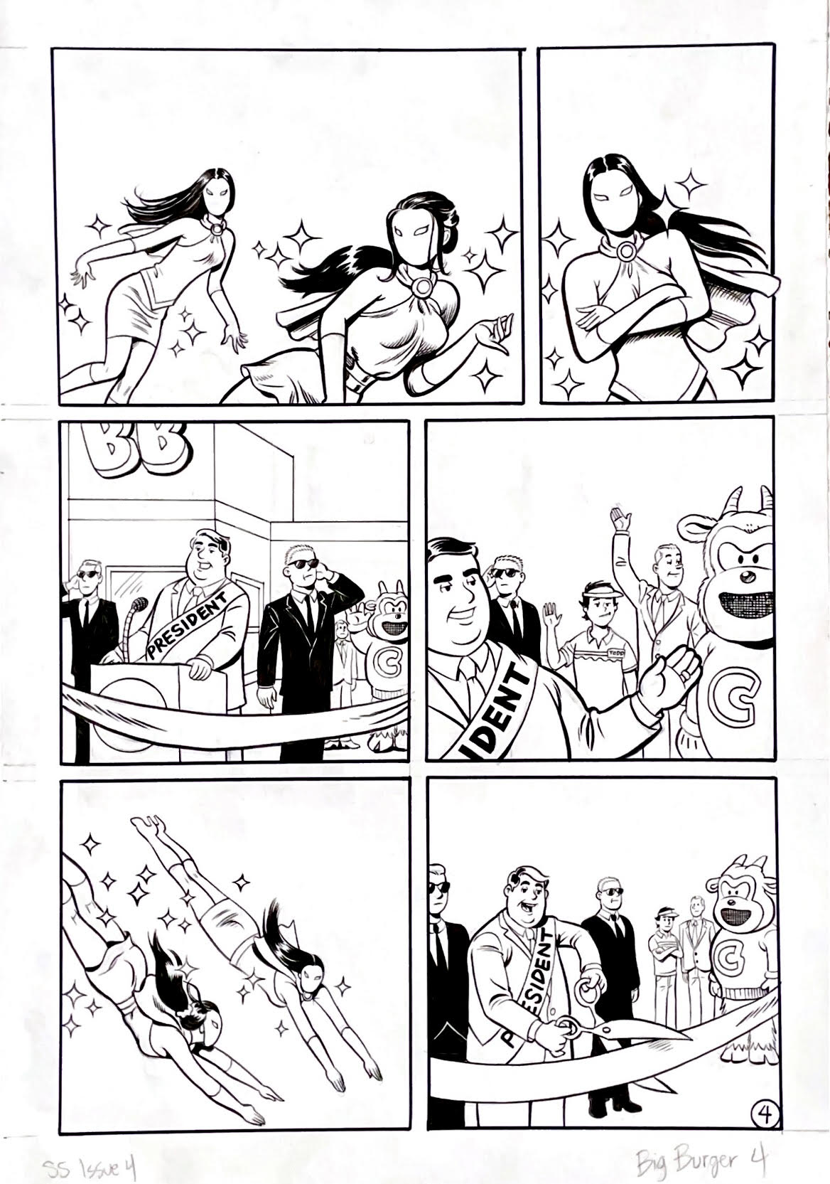 Greg & Fake - Santos Sisters #4 - "Big Burger" Page 4