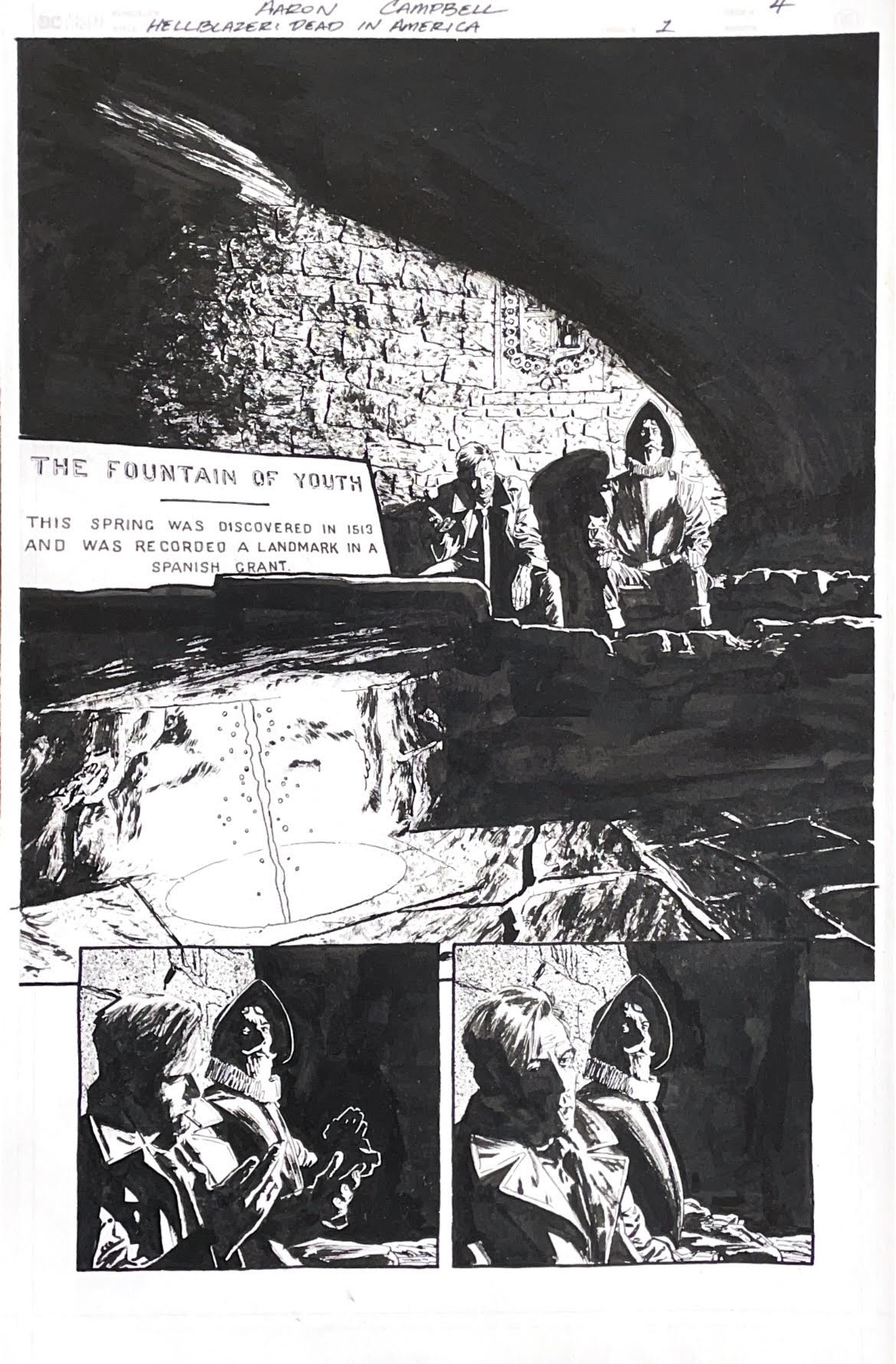 Aaron Campbell - Hellblazer: Dead in America Issue 1 - Page #4