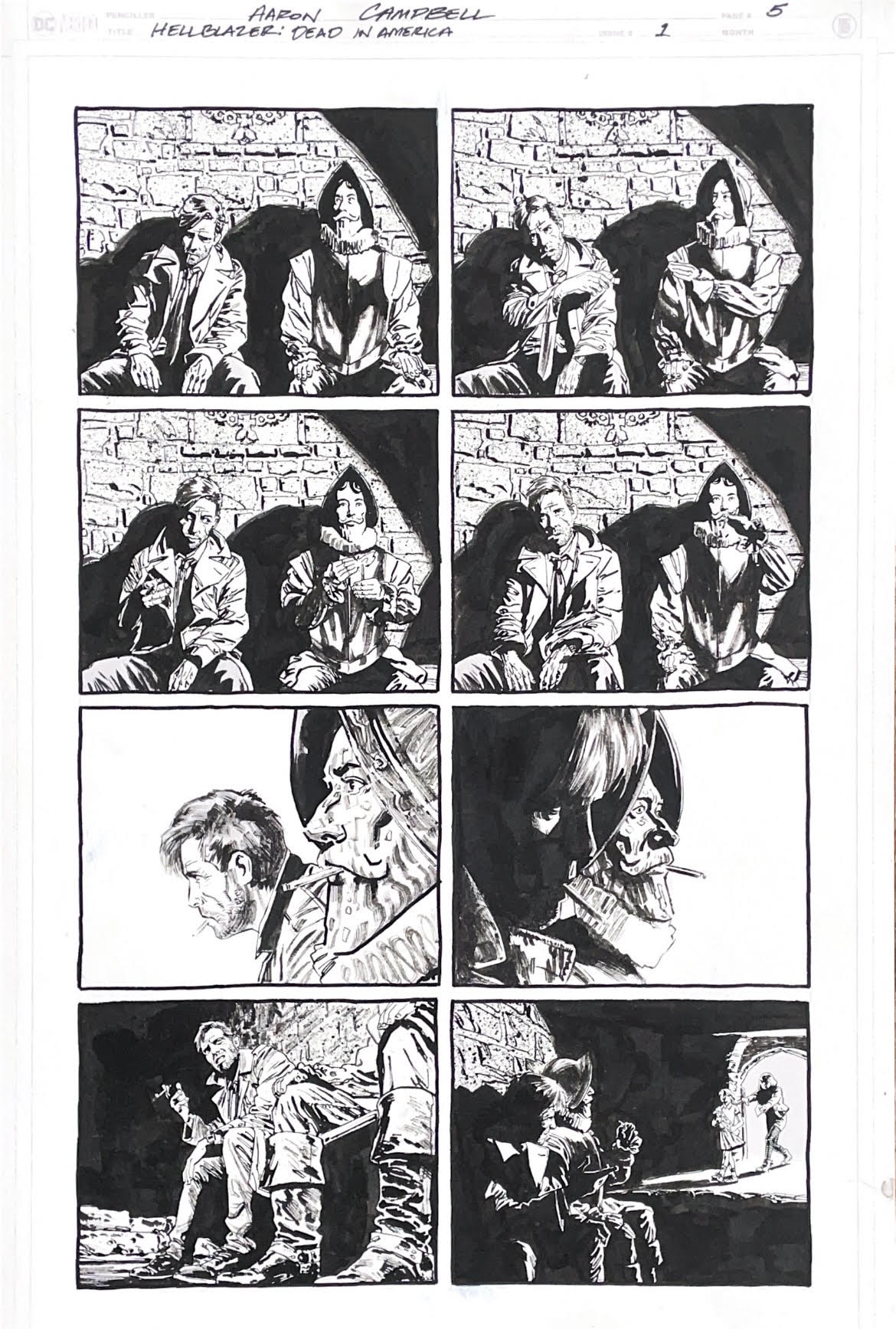Aaron Campbell - Hellblazer: Dead in America Issue 1 - Page #5