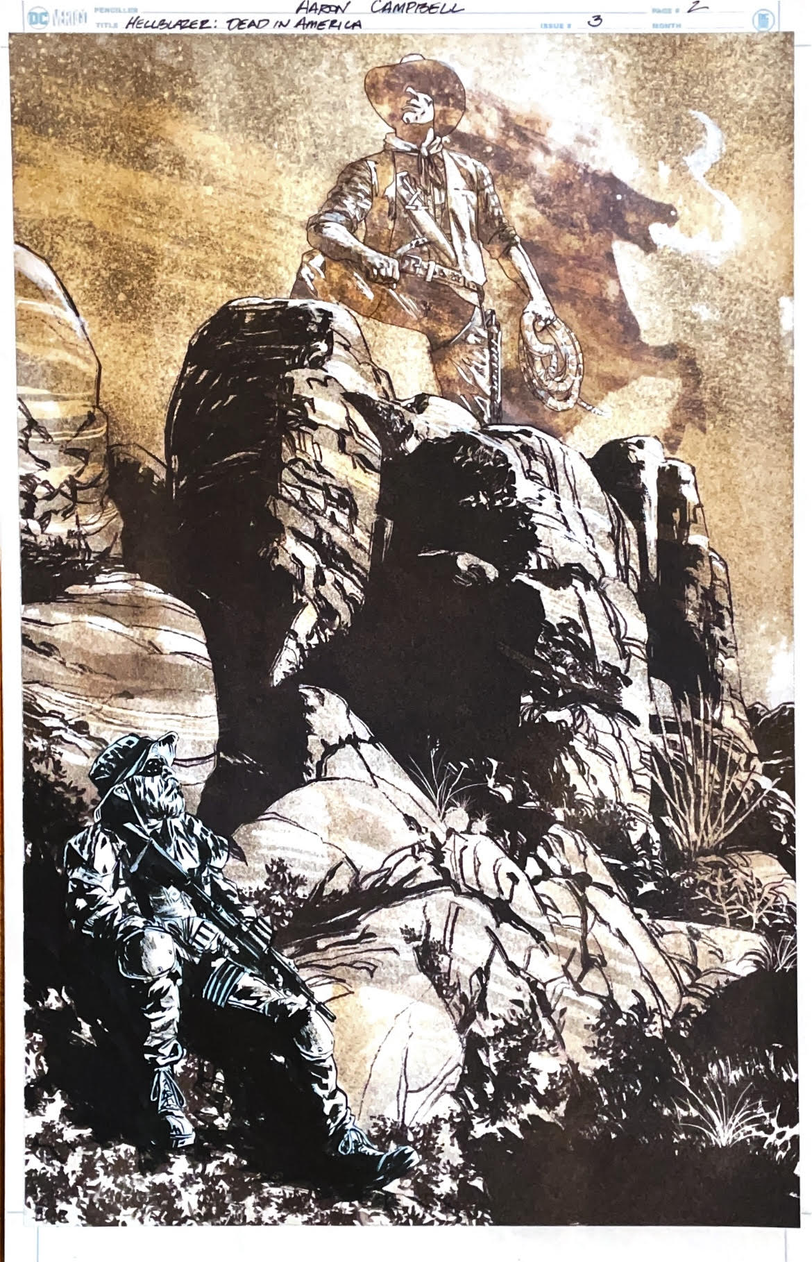 Aaron Campbell - Hellblazer: Dead in America Issue 3 - Page # 2