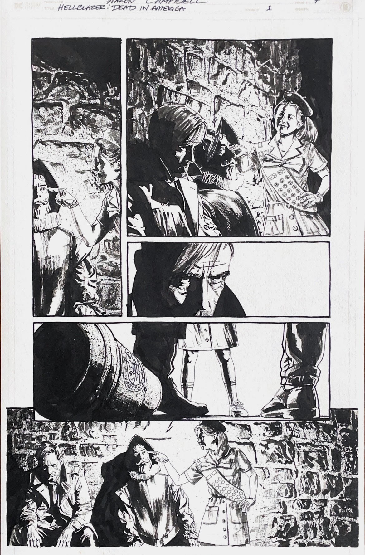 Aaron Campbell - Hellblazer: Dead in America Issue 1 - Page #7