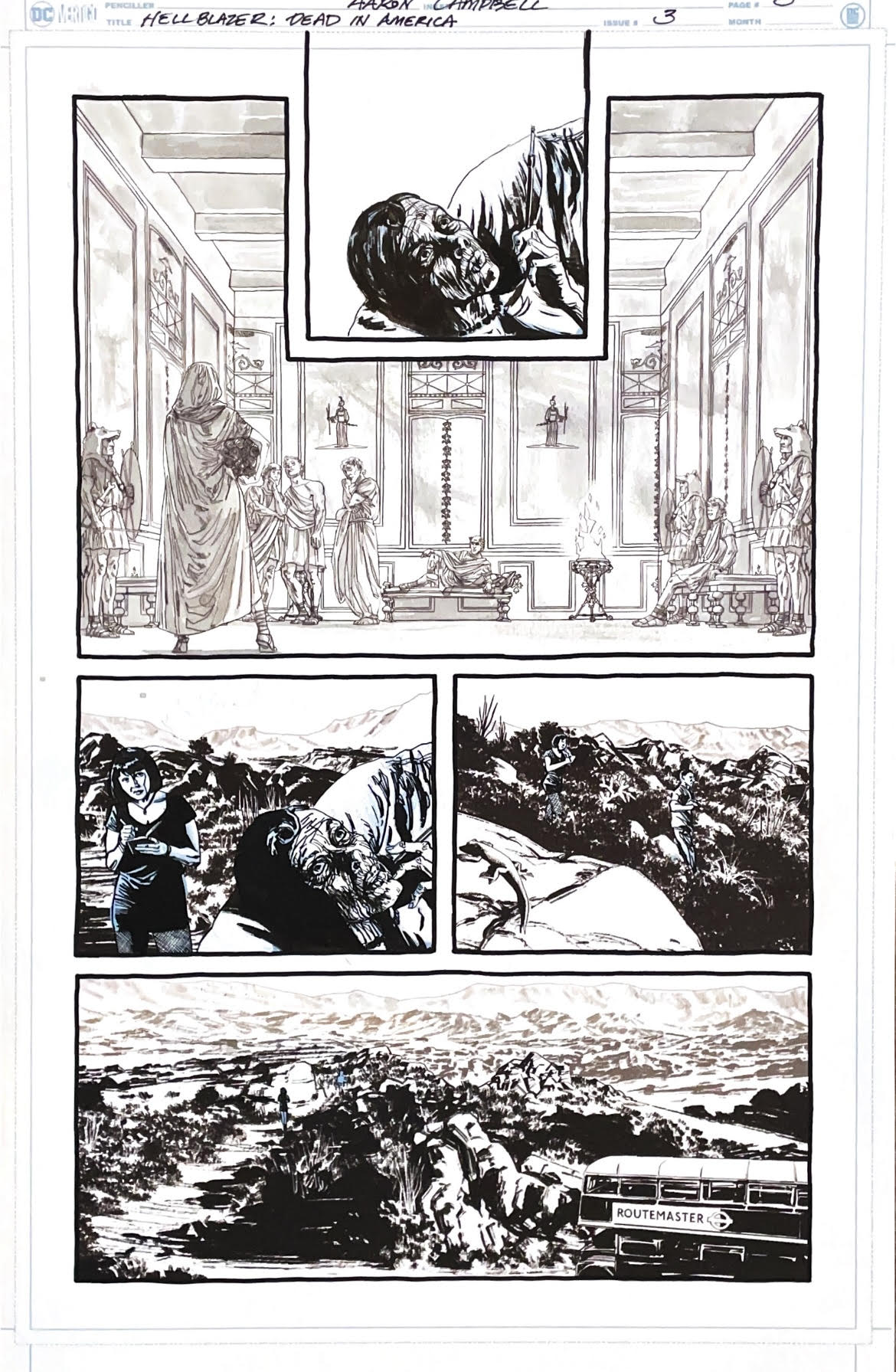 Aaron Campbell - Hellblazer: Dead in America Issue 3 - Page # 5
