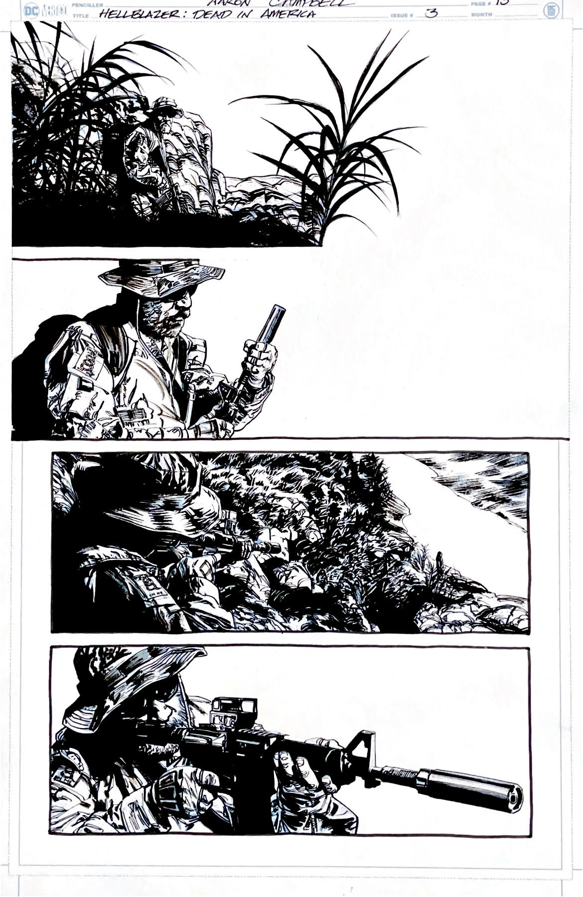 Aaron Campbell - Hellblazer: Dead in America Issue 3 - Page # 15