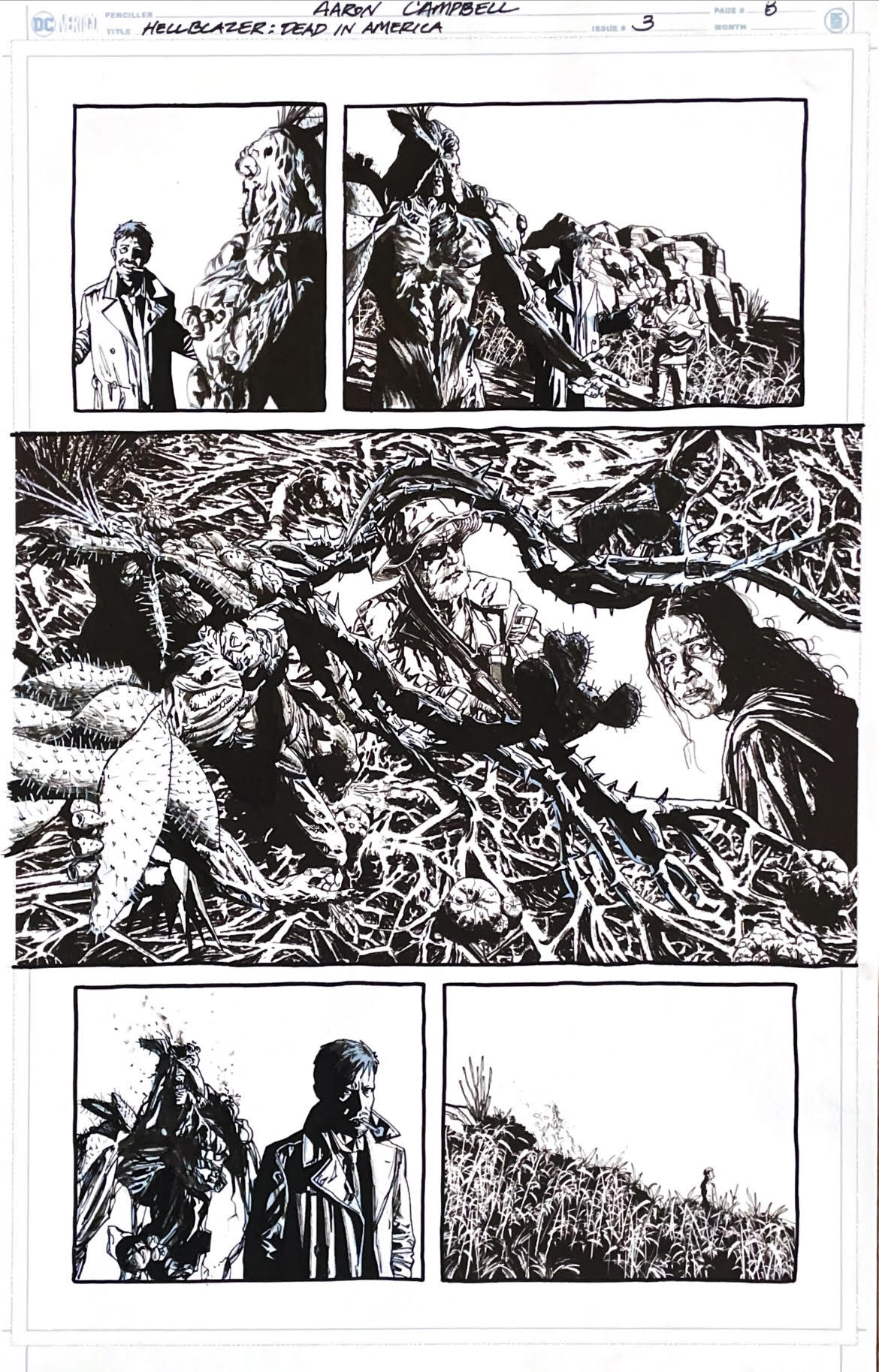 Aaron Campbell - Hellblazer: Dead in America Issue 3 - Page # 8