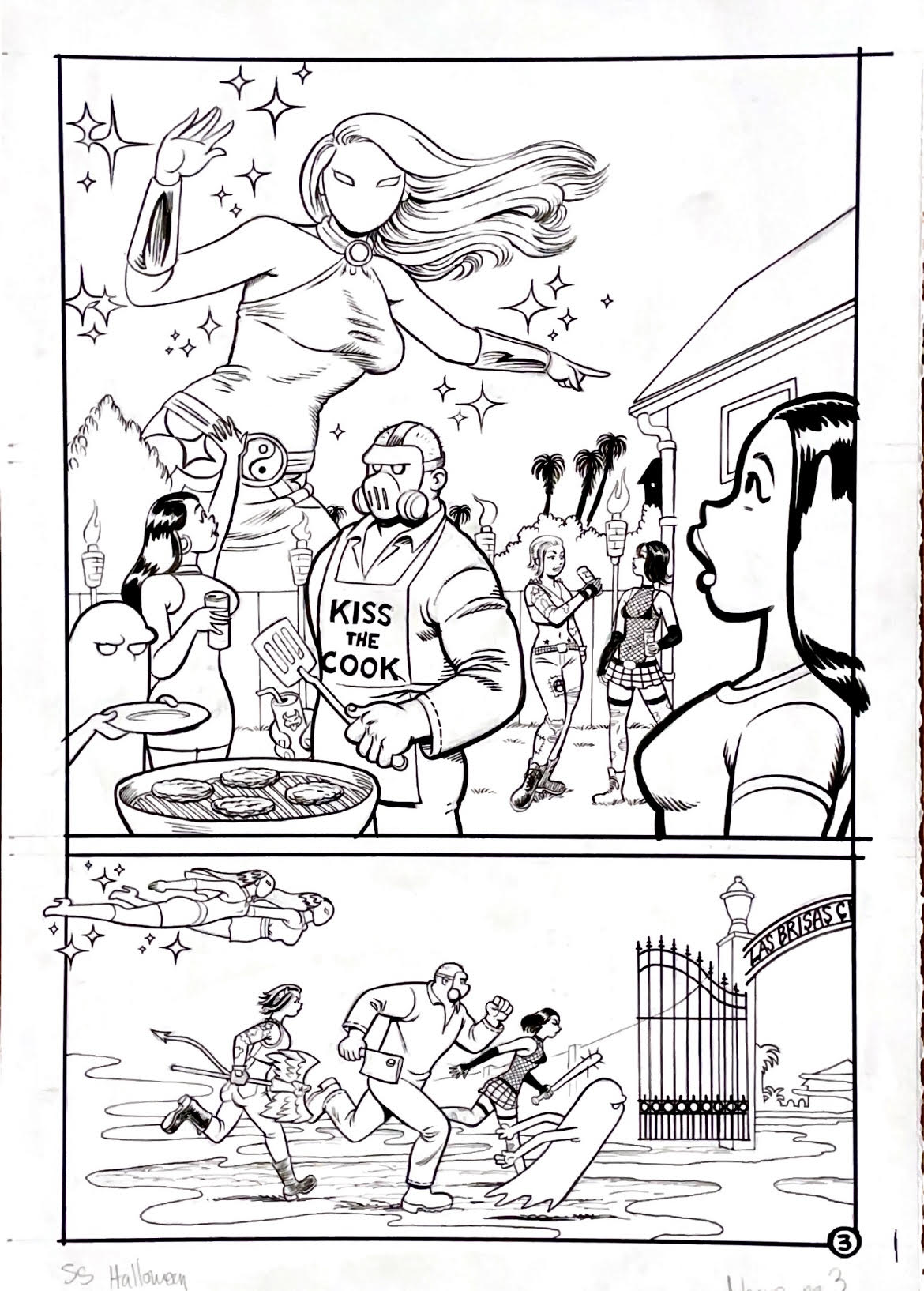 Greg & Fake - Santos Sisters Halloween Special - "Necro" Page 3