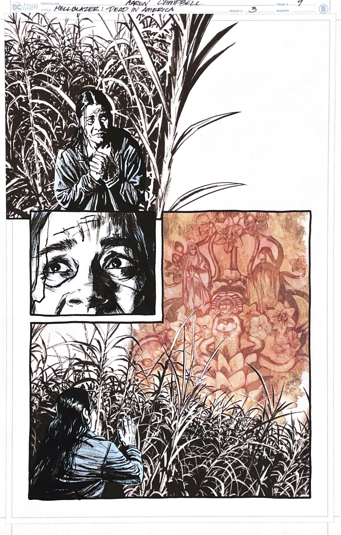 Aaron Campbell - Hellblazer: Dead in America Issue 3 - Page # 9