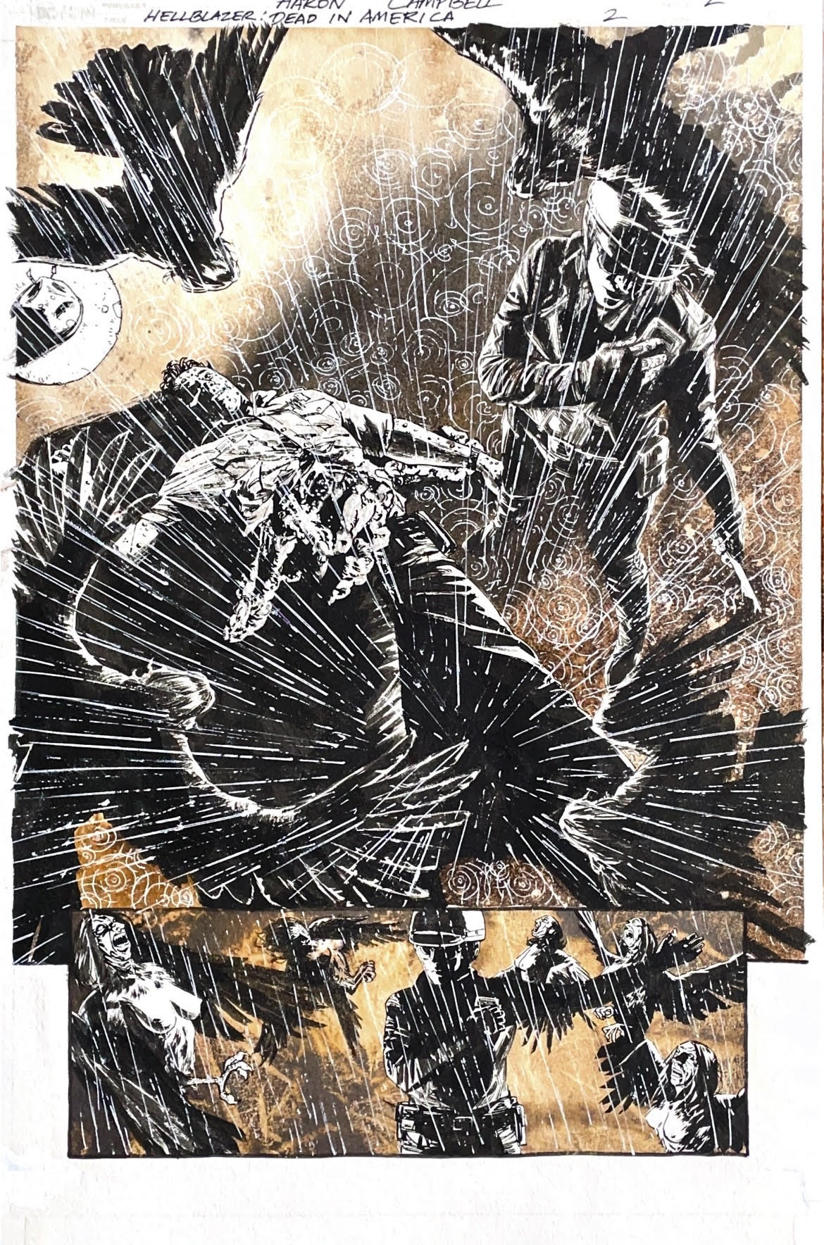 Aaron Campbell - Hellblazer: Dead in America Issue 2 - Page #2