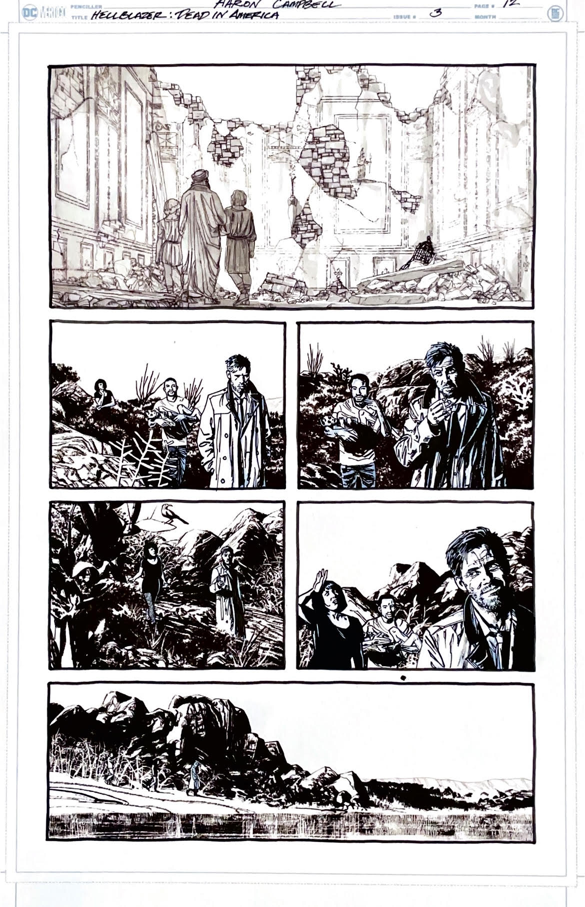 Aaron Campbell - Hellblazer: Dead in America Issue 3 - Page # 12