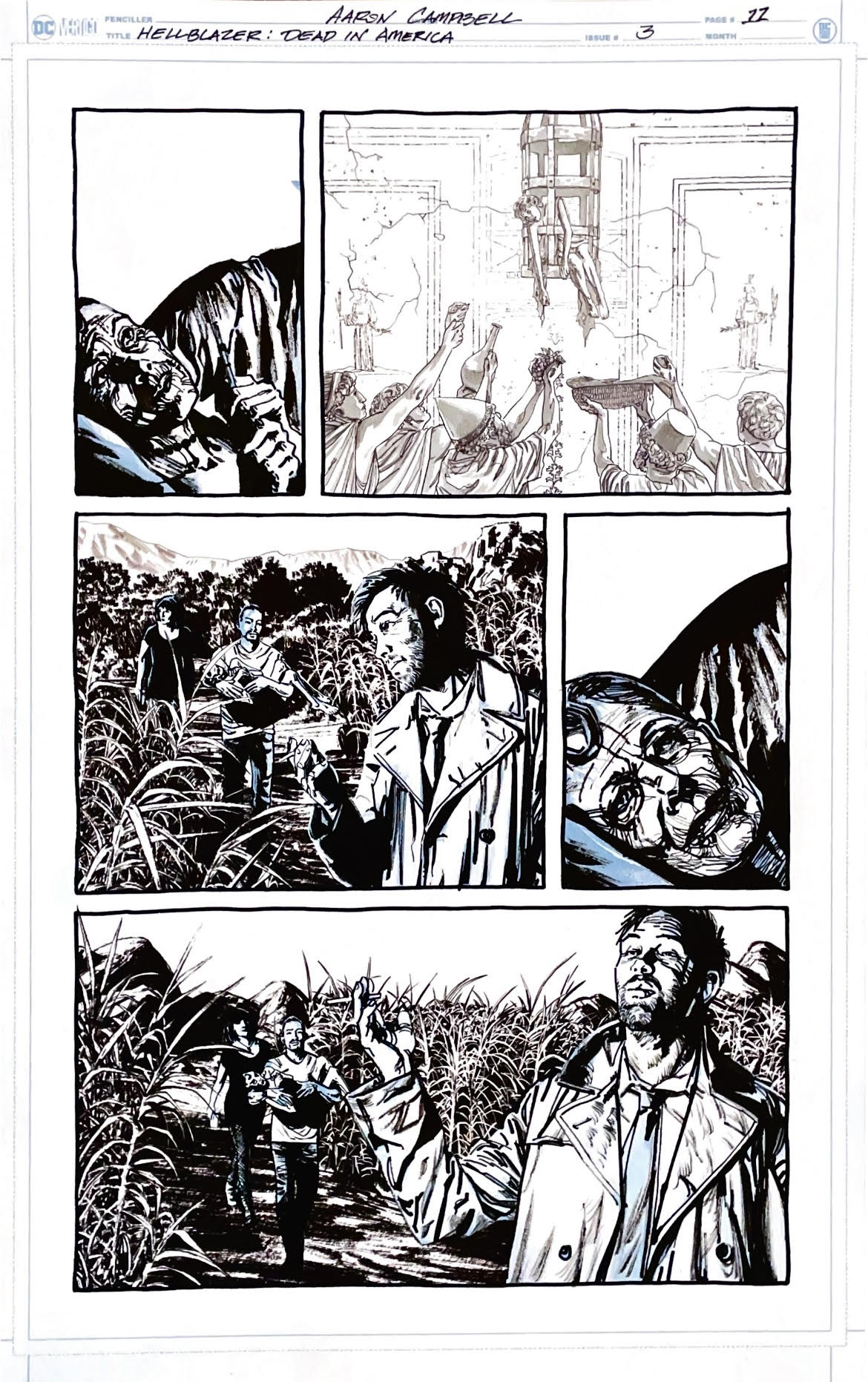 Aaron Campbell - Hellblazer: Dead in America Issue 3 - Page # 11