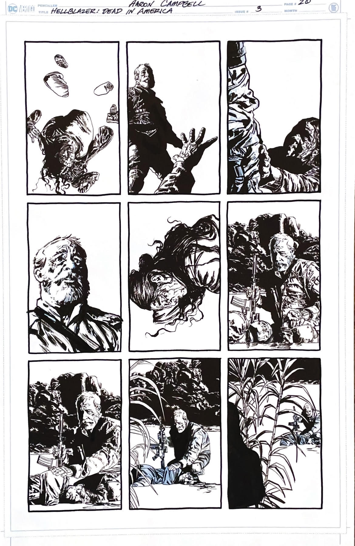 Aaron Campbell - Hellblazer: Dead in America Issue 3 - Page # 20